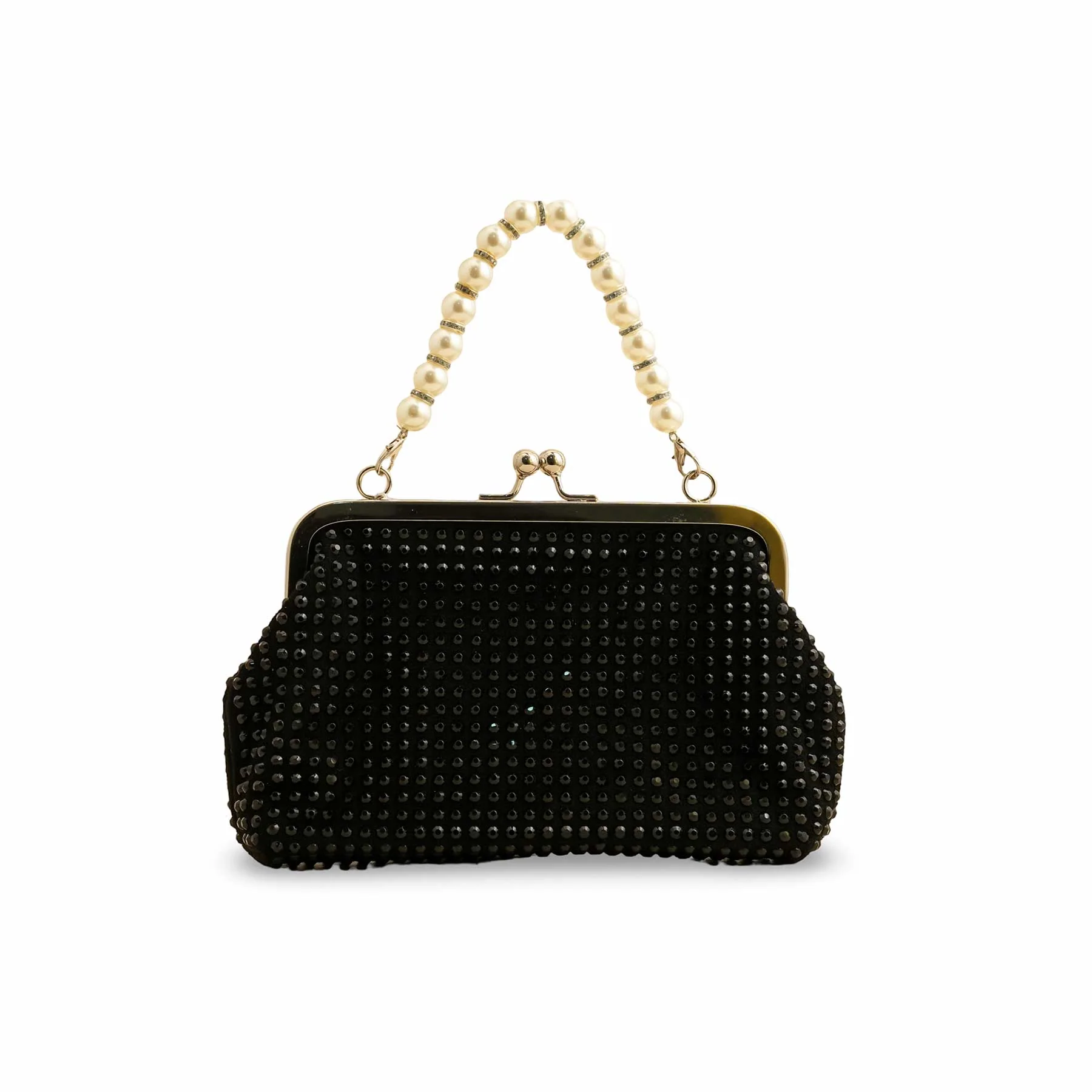 Black Fancy Clutch P36203 - Image 2