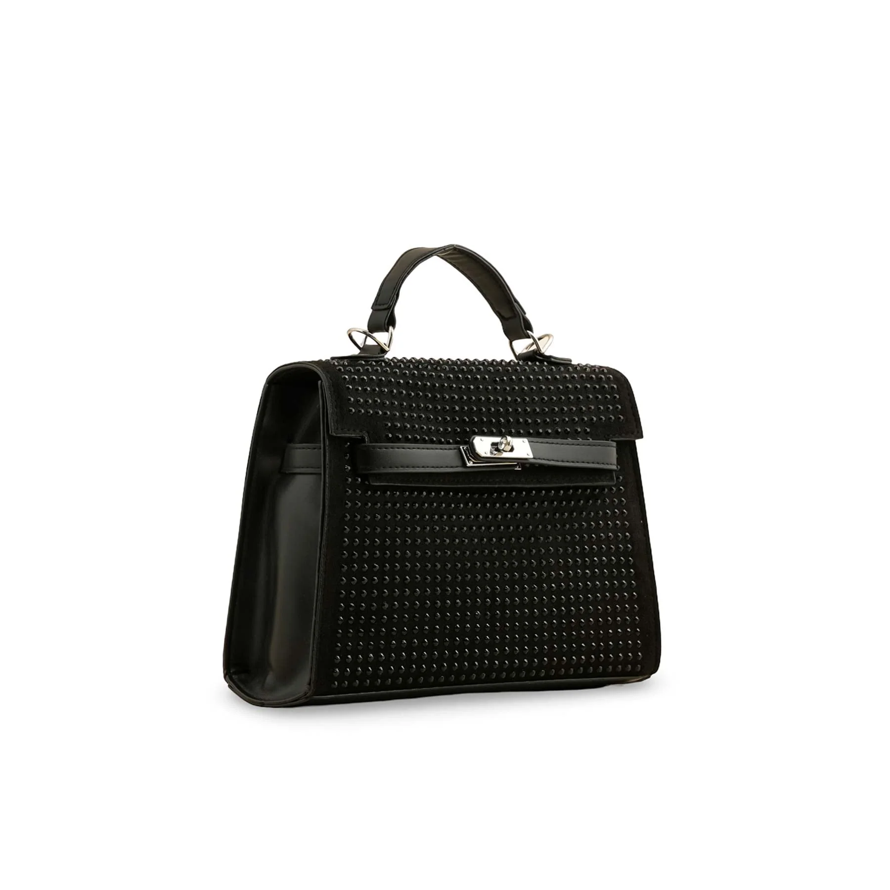 Black Fancy Hand Bag P36198 - Image 2