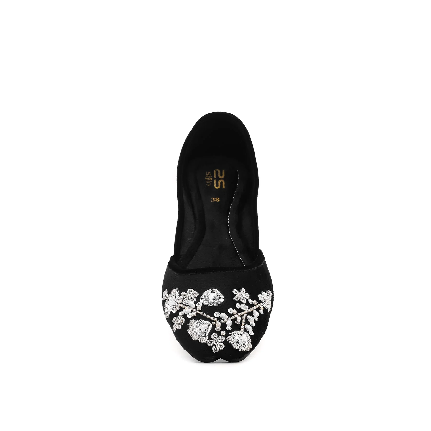 Black Fancy Khussa EC8287 - Image 3