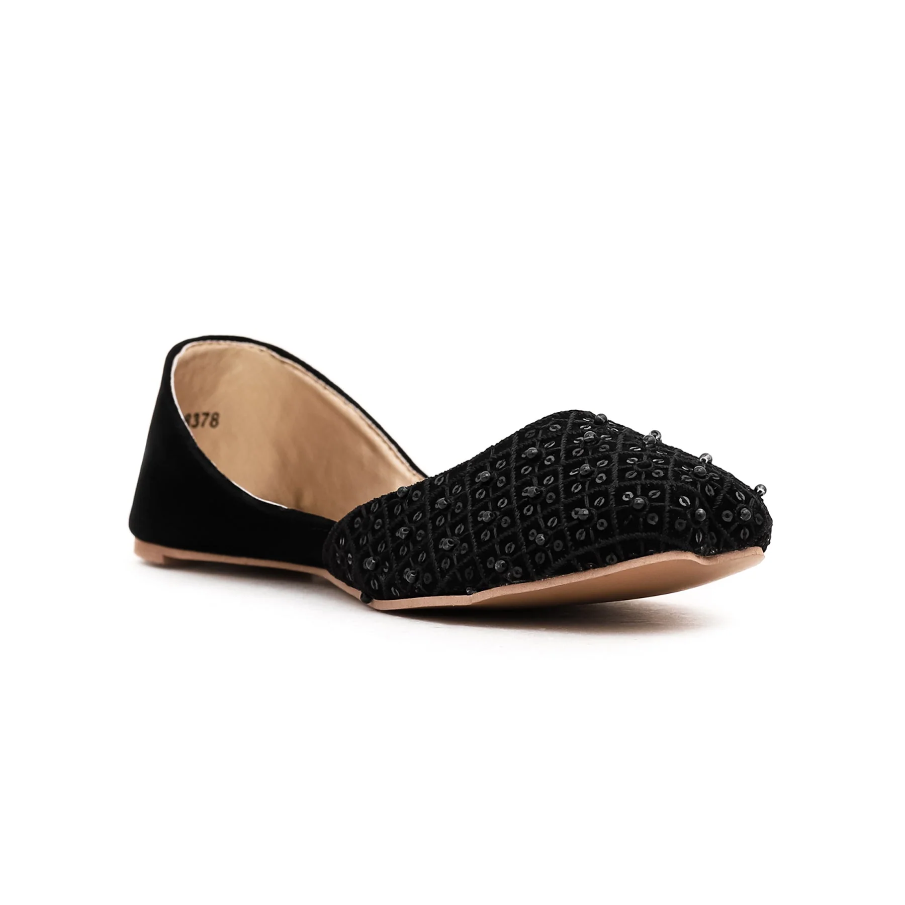 Black Fancy Khussa EC8378 - Image 2