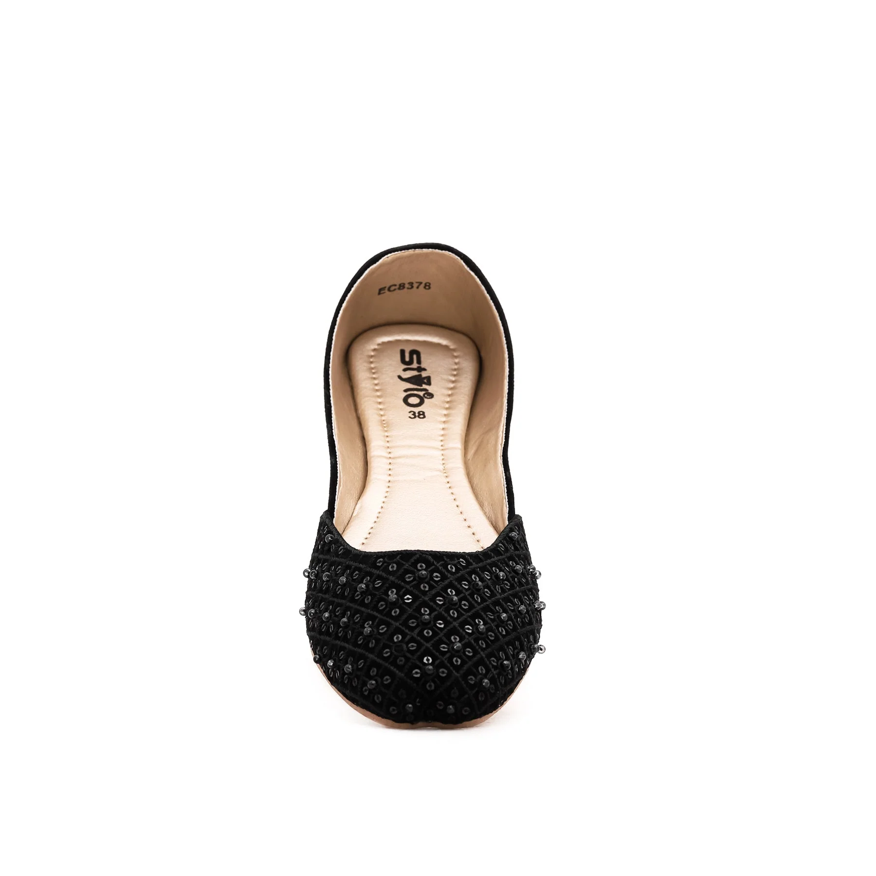 Black Fancy Khussa EC8378 - Image 3
