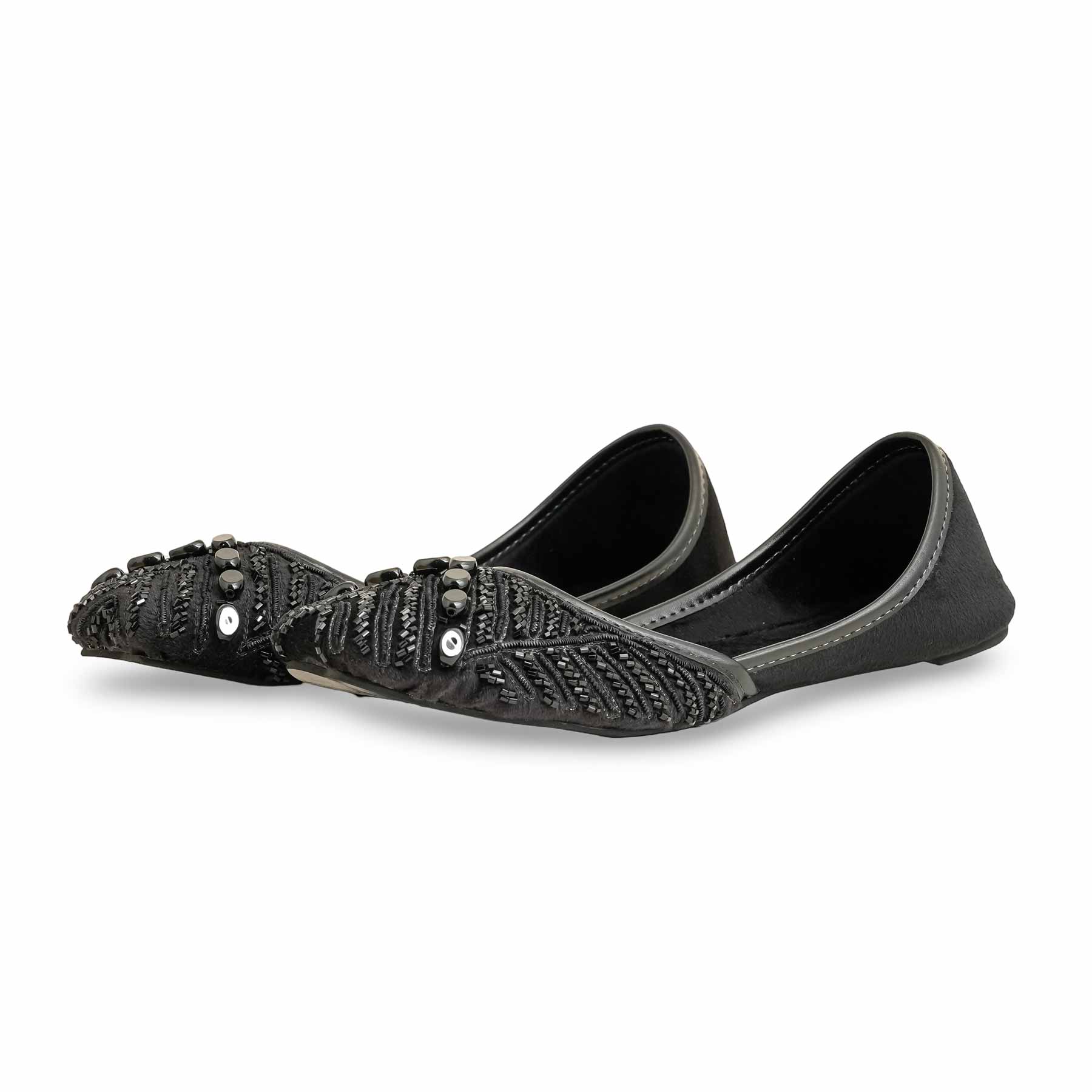 Black Fancy Khussa EC8521 - Image 3