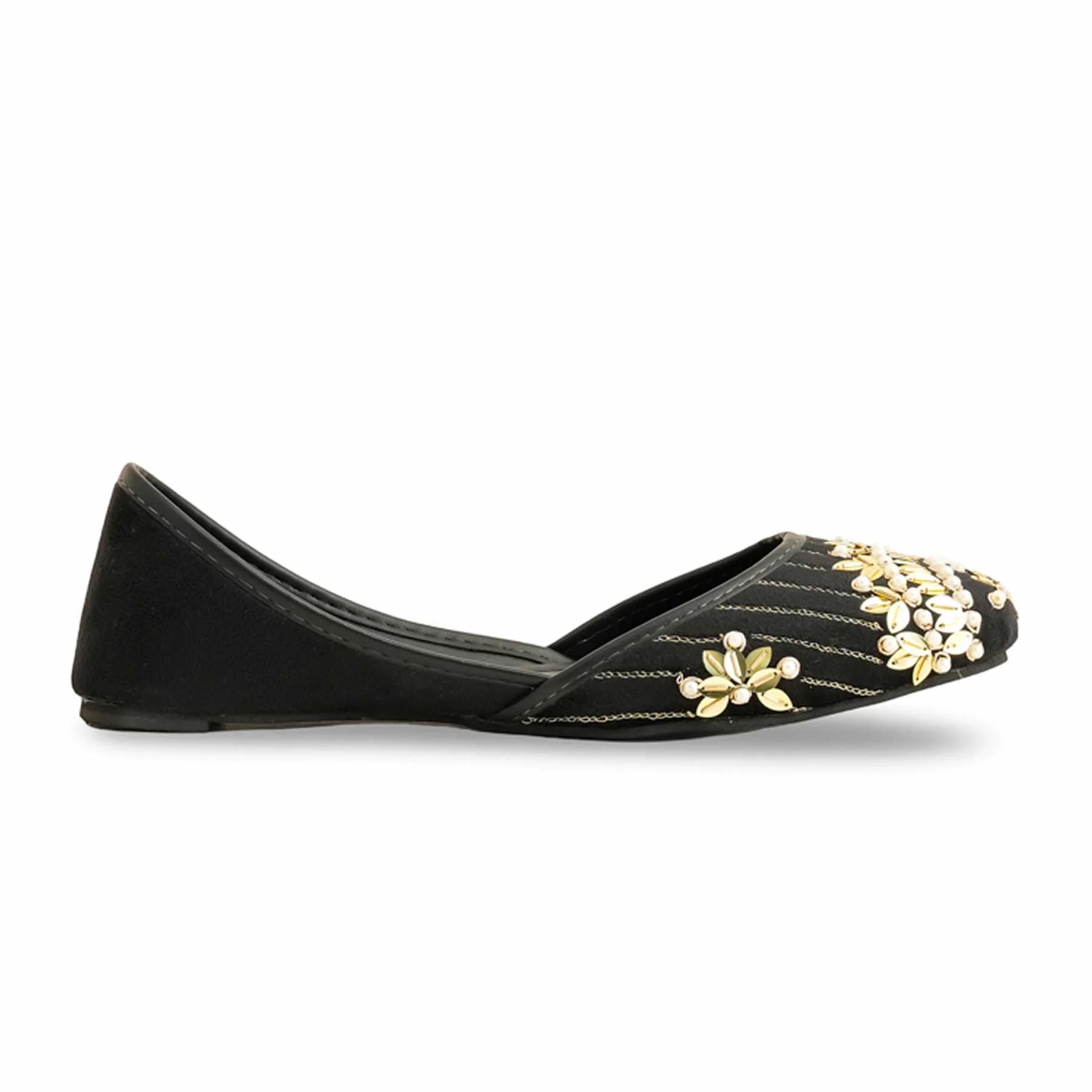 Black Fancy Khussa EC8525 - Image 2