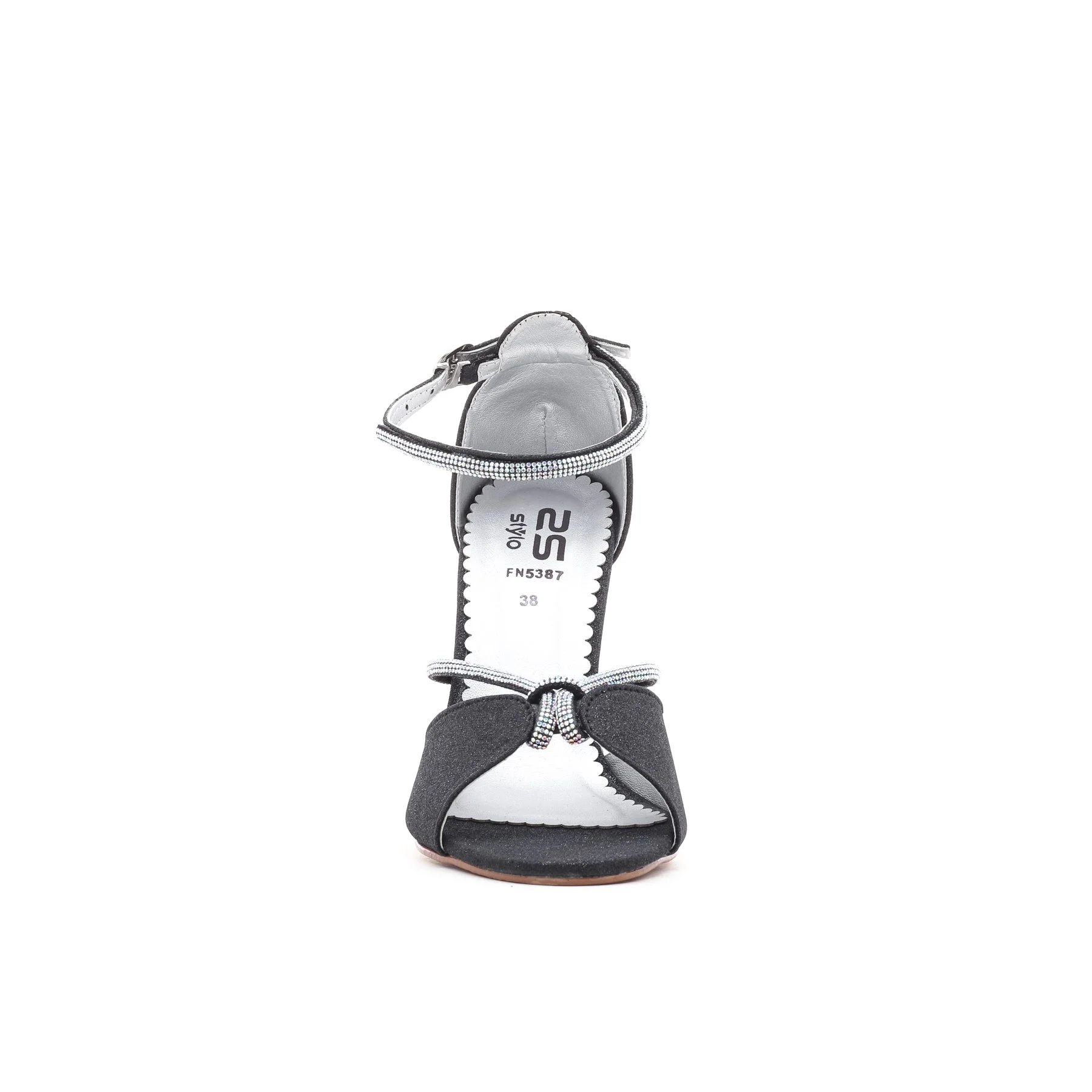 Black Fancy Sandal FN5387 - Image 3