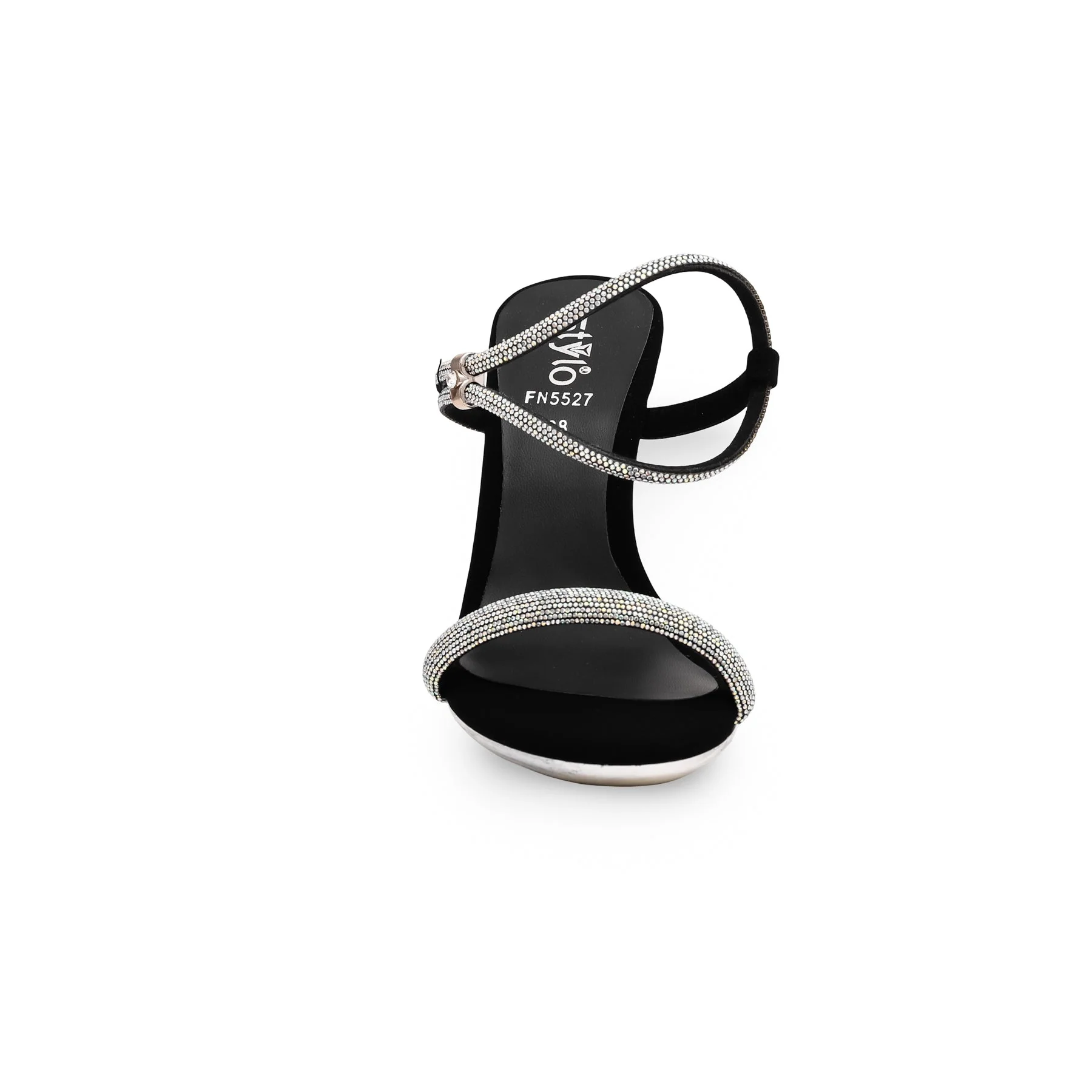Black Fancy Sandal FN5527 - Image 4