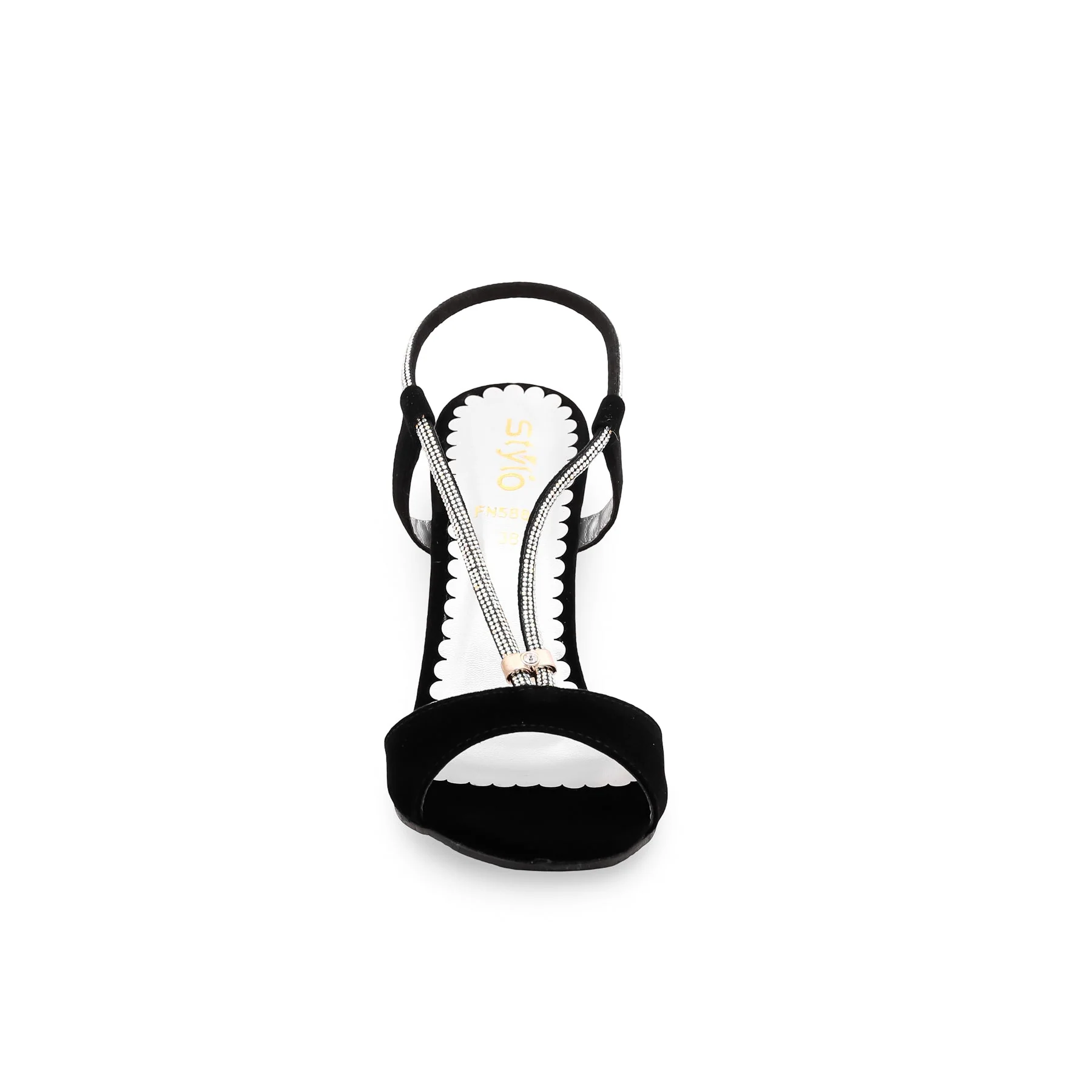 Black Fancy Sandal FN5883 - Image 4