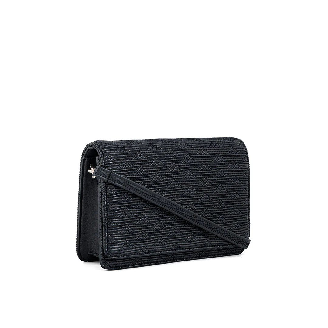 Black Fancy Shoulder Bag For Women P55617 - Image 3