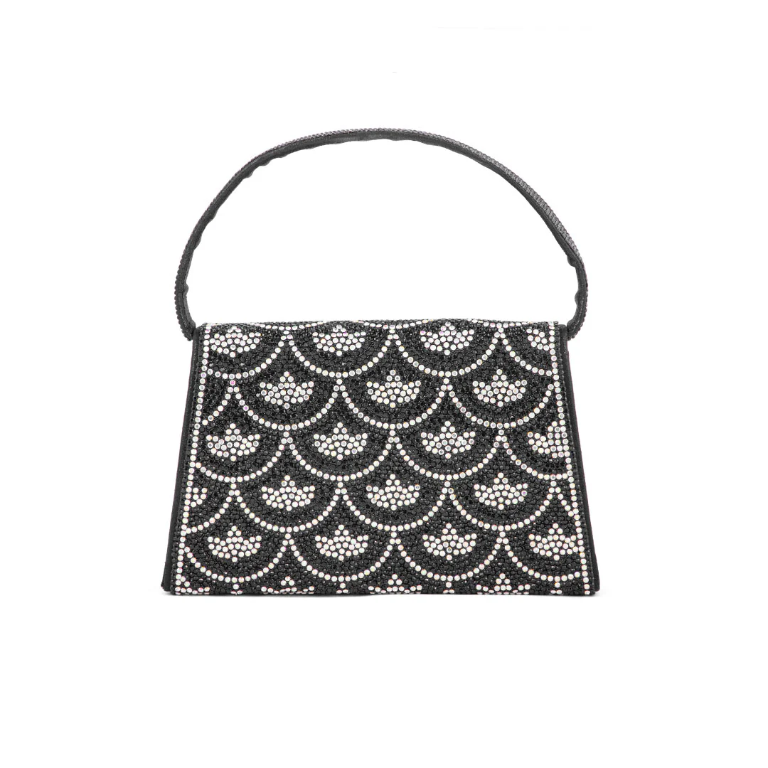 Black Fancy Shoulder Bag P24331 - Image 4