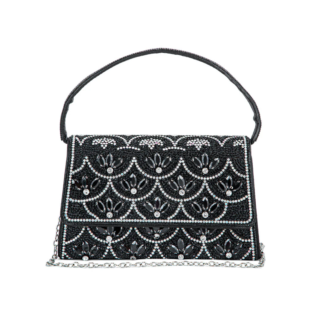 Black Fancy Shoulder Bag P24332 - Image 2