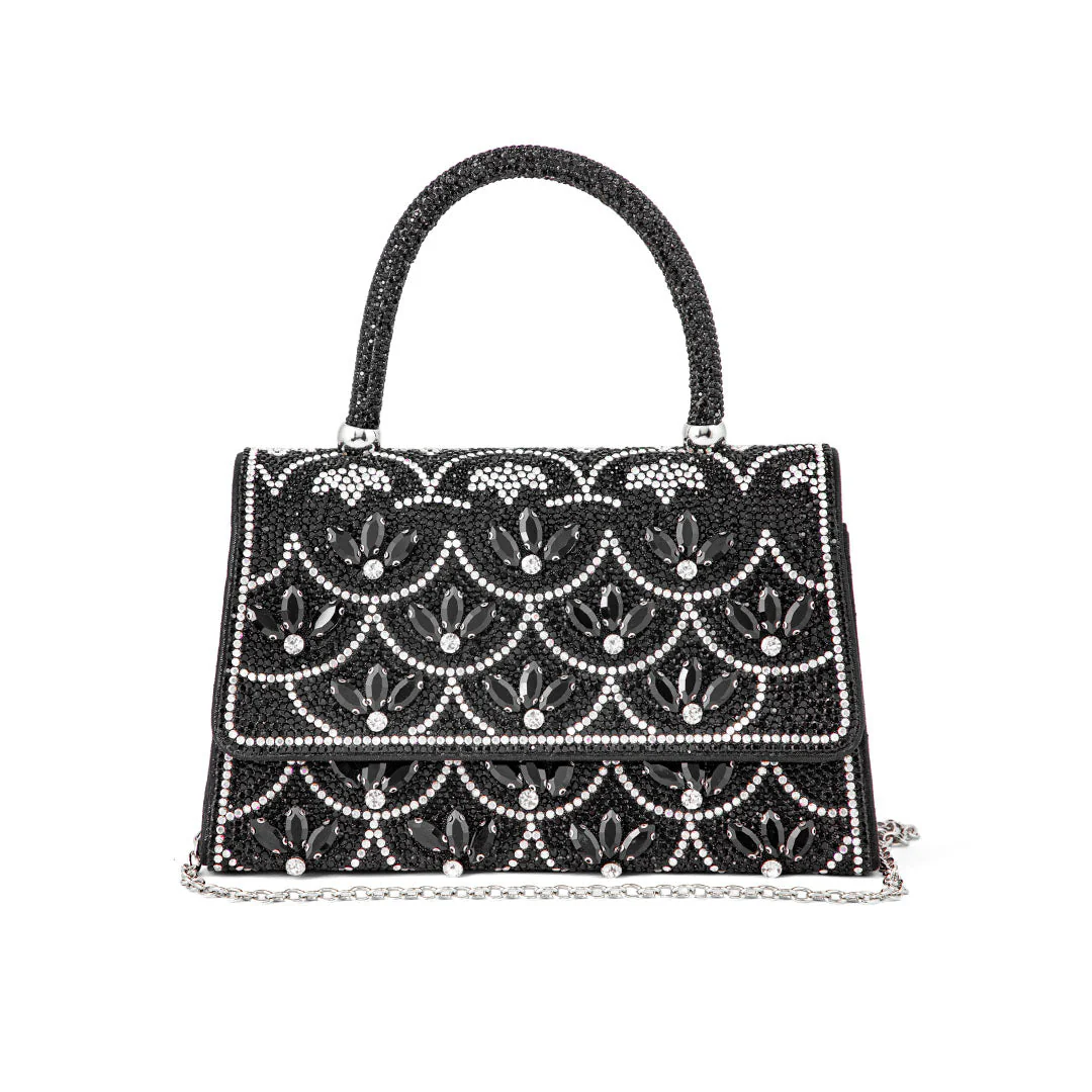 Black Fancy Shoulder Bag P24334 - Image 2