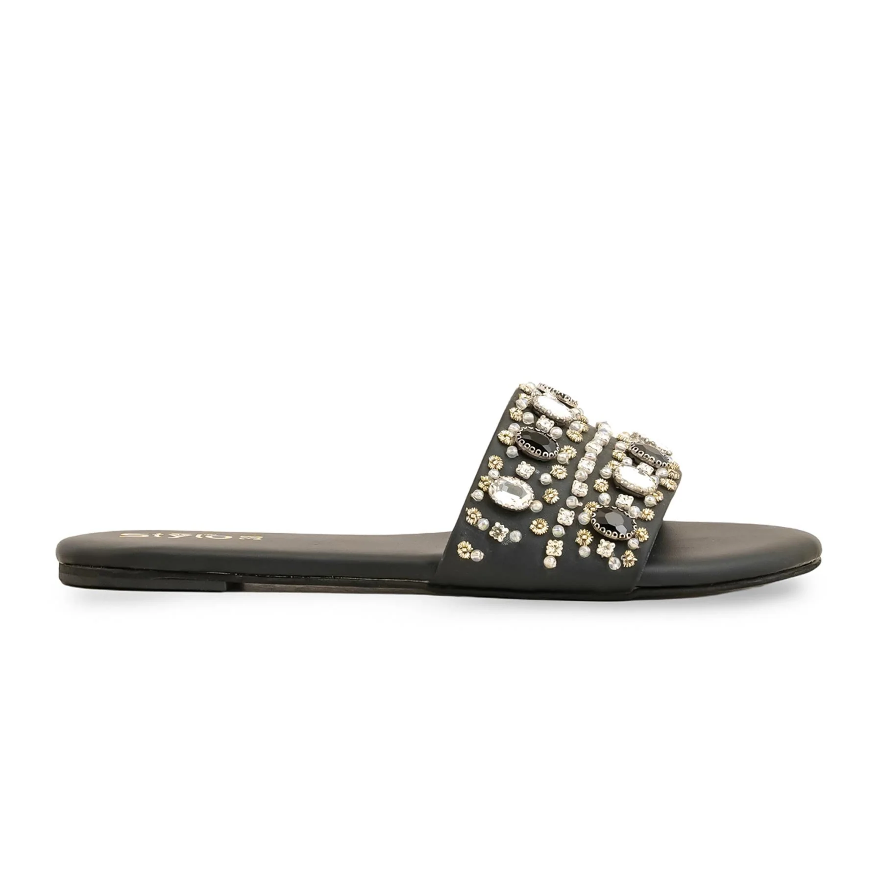 Black Fancy Slipper EC0217 - Image 2
