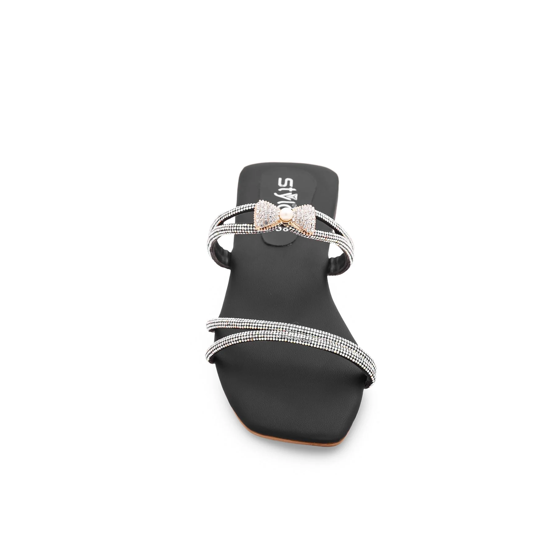 Black Fancy Slipper FN7707 - Image 4