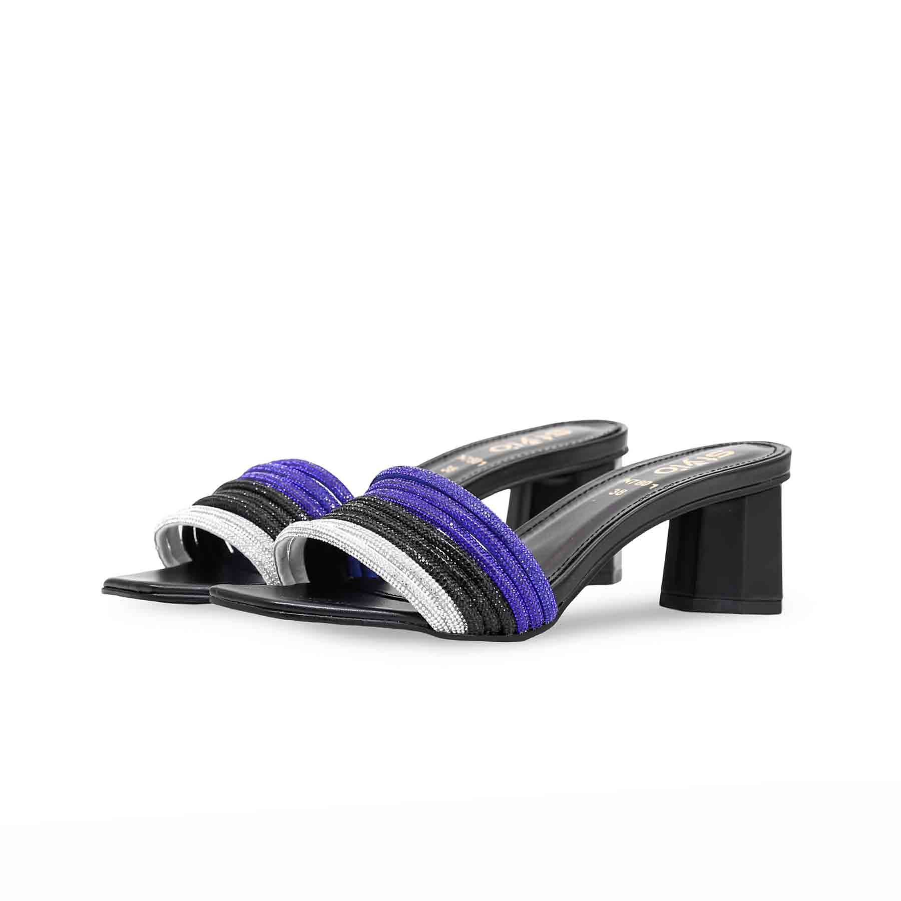 Black Fancy Slipper FN7801 - Image 3