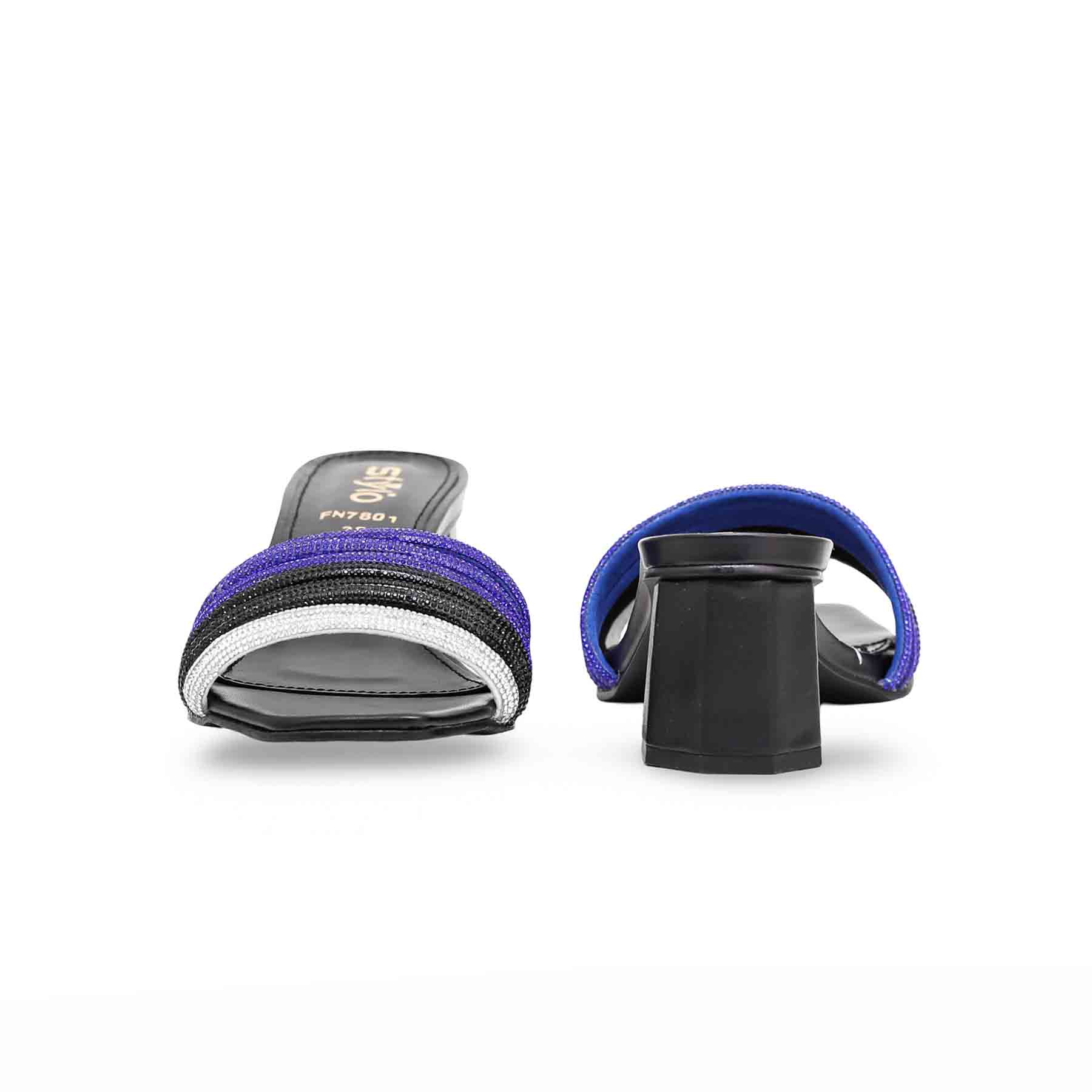 Black Fancy Slipper FN7801 - Image 4