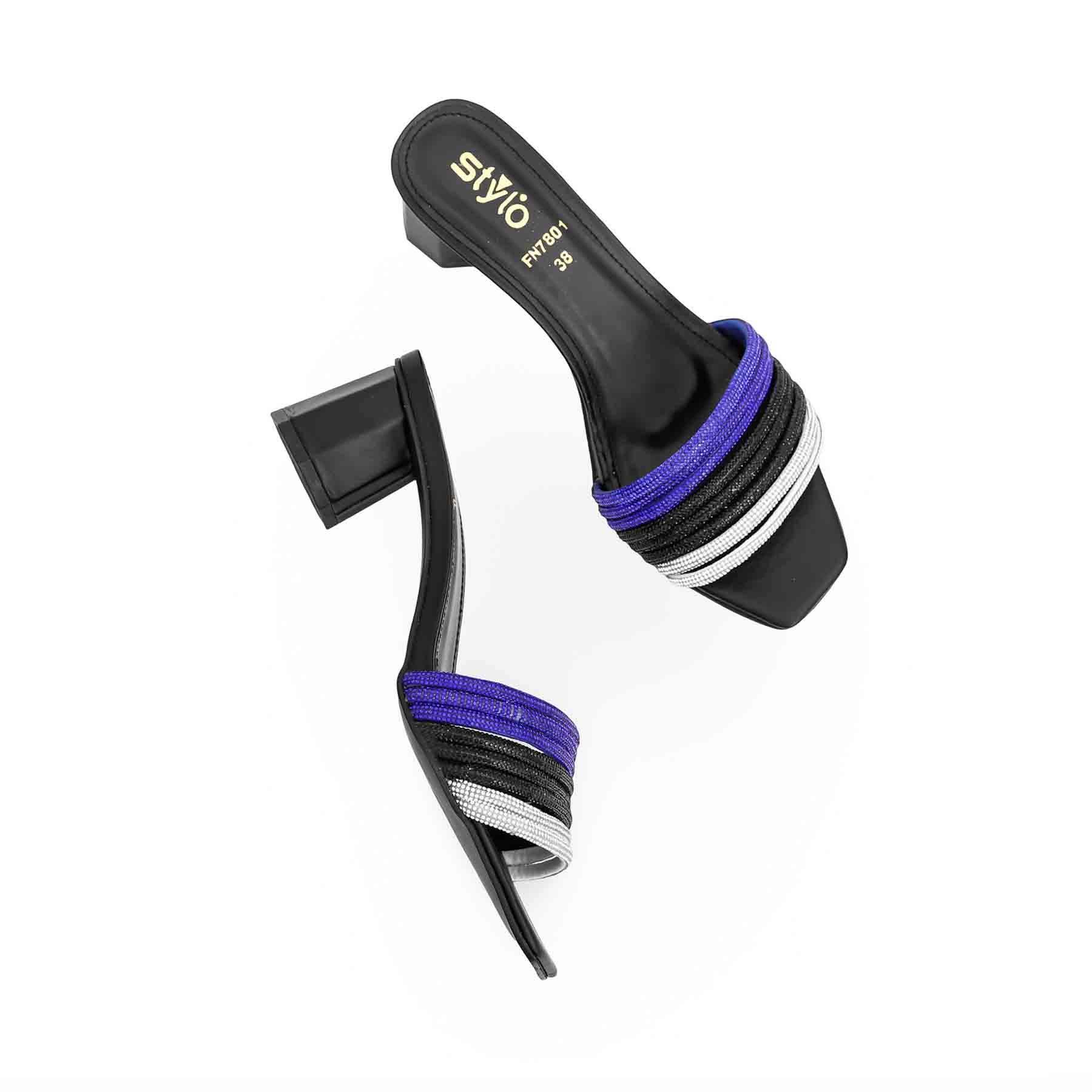 Black Fancy Slipper FN7801 - Image 5