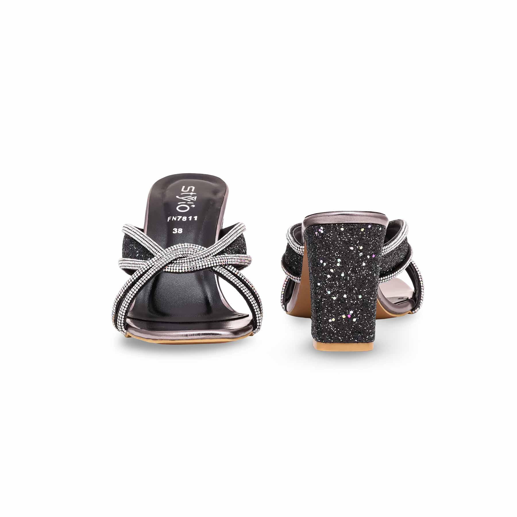 Black Fancy Slipper FN7811 - Image 4