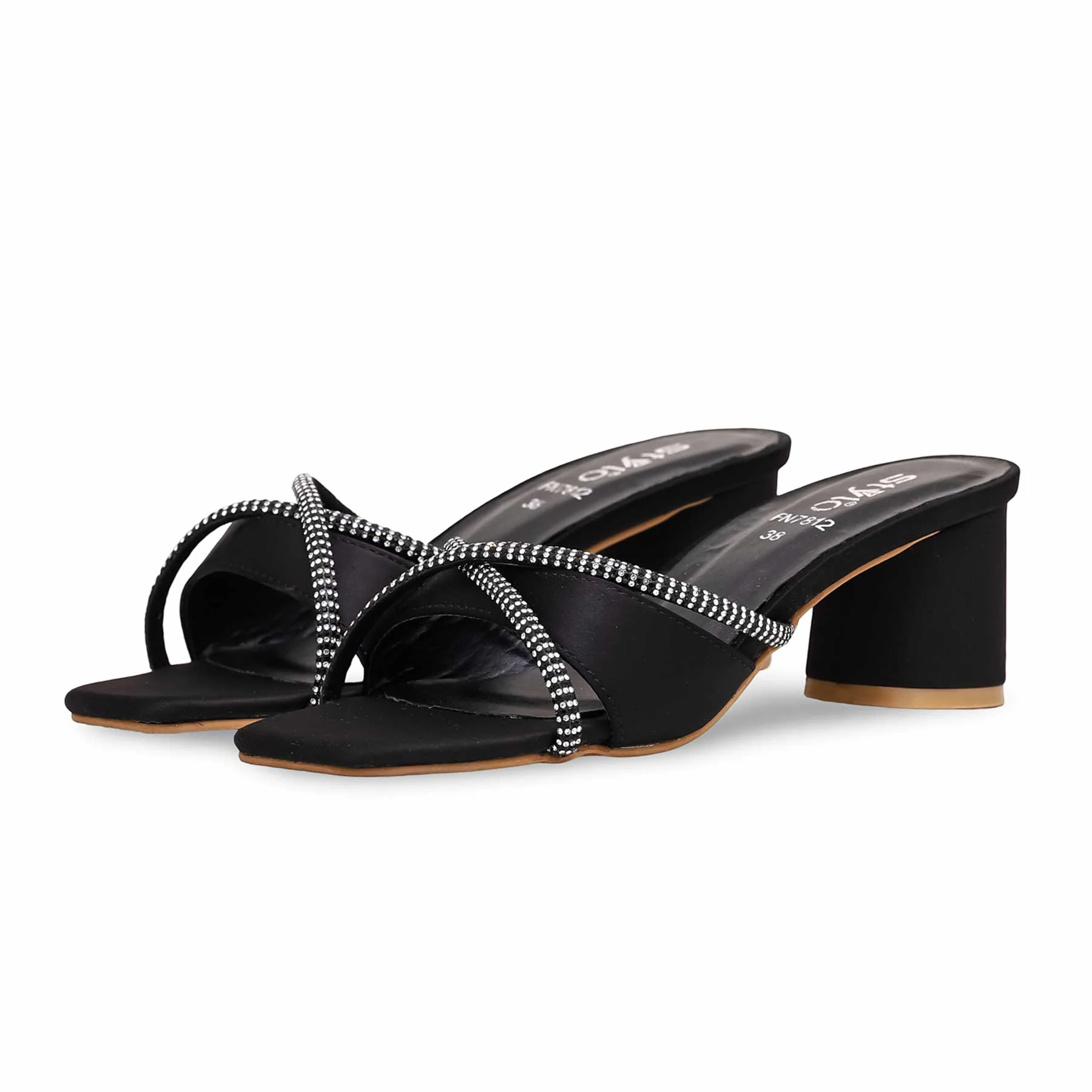 Black Fancy Slipper FN7812 - Image 2