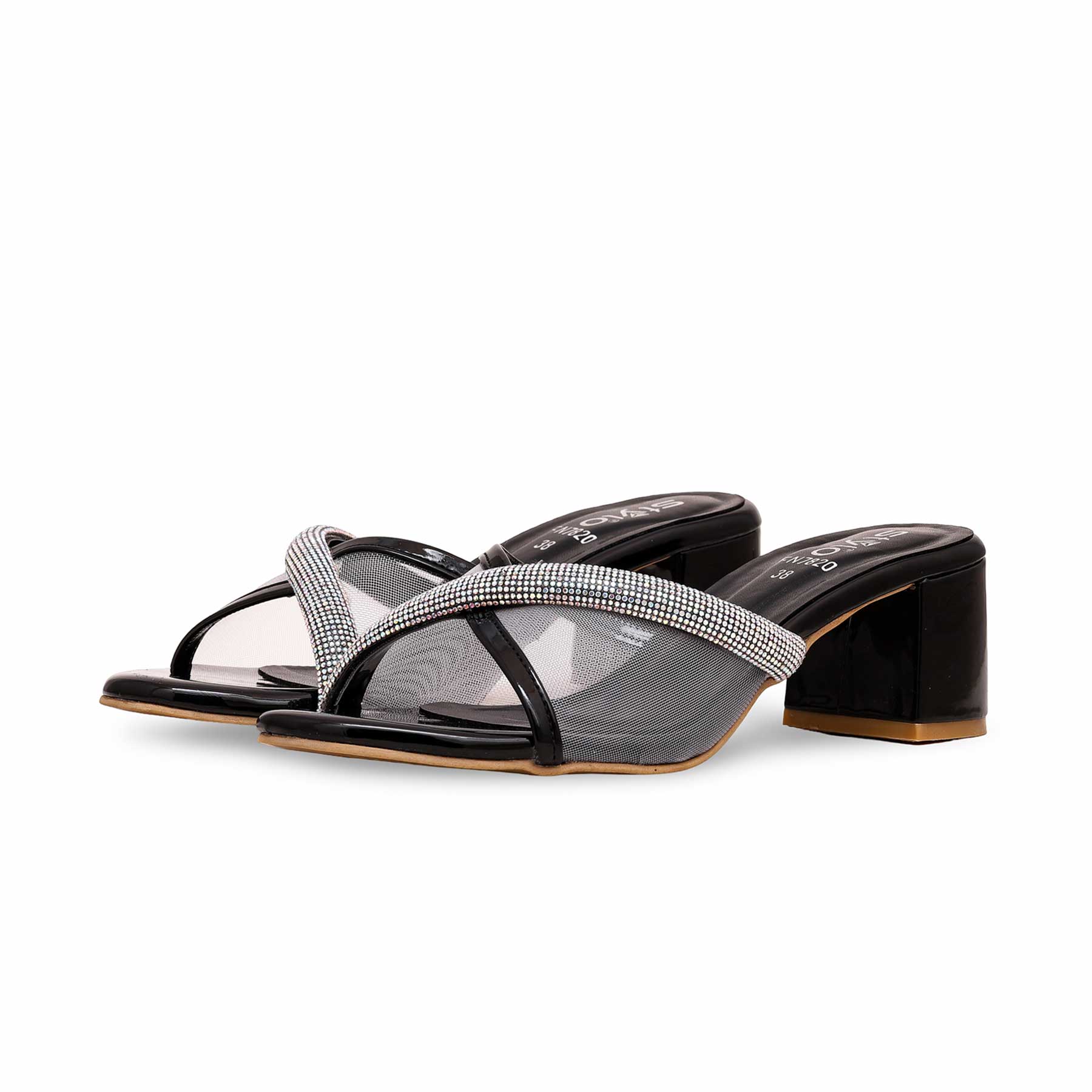Black Fancy Slipper FN7820 - Image 3
