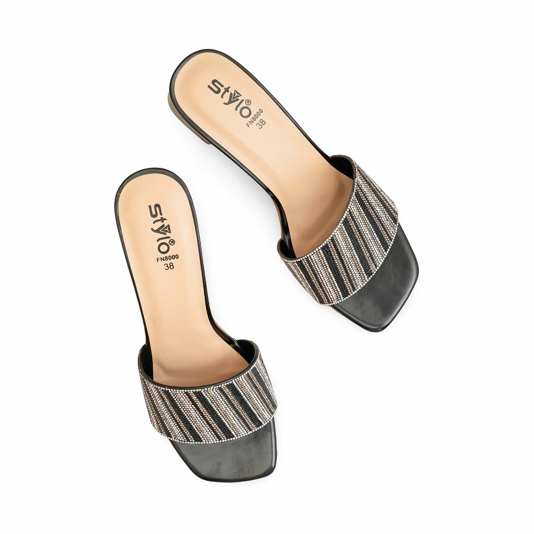 Black Fancy Slipper FN8000 - Image 5