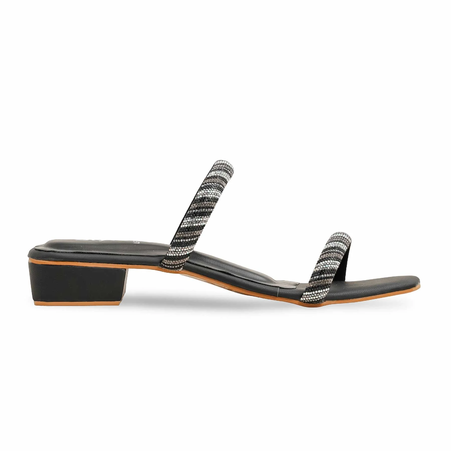 Black Fancy Slipper LFN713 - Image 2