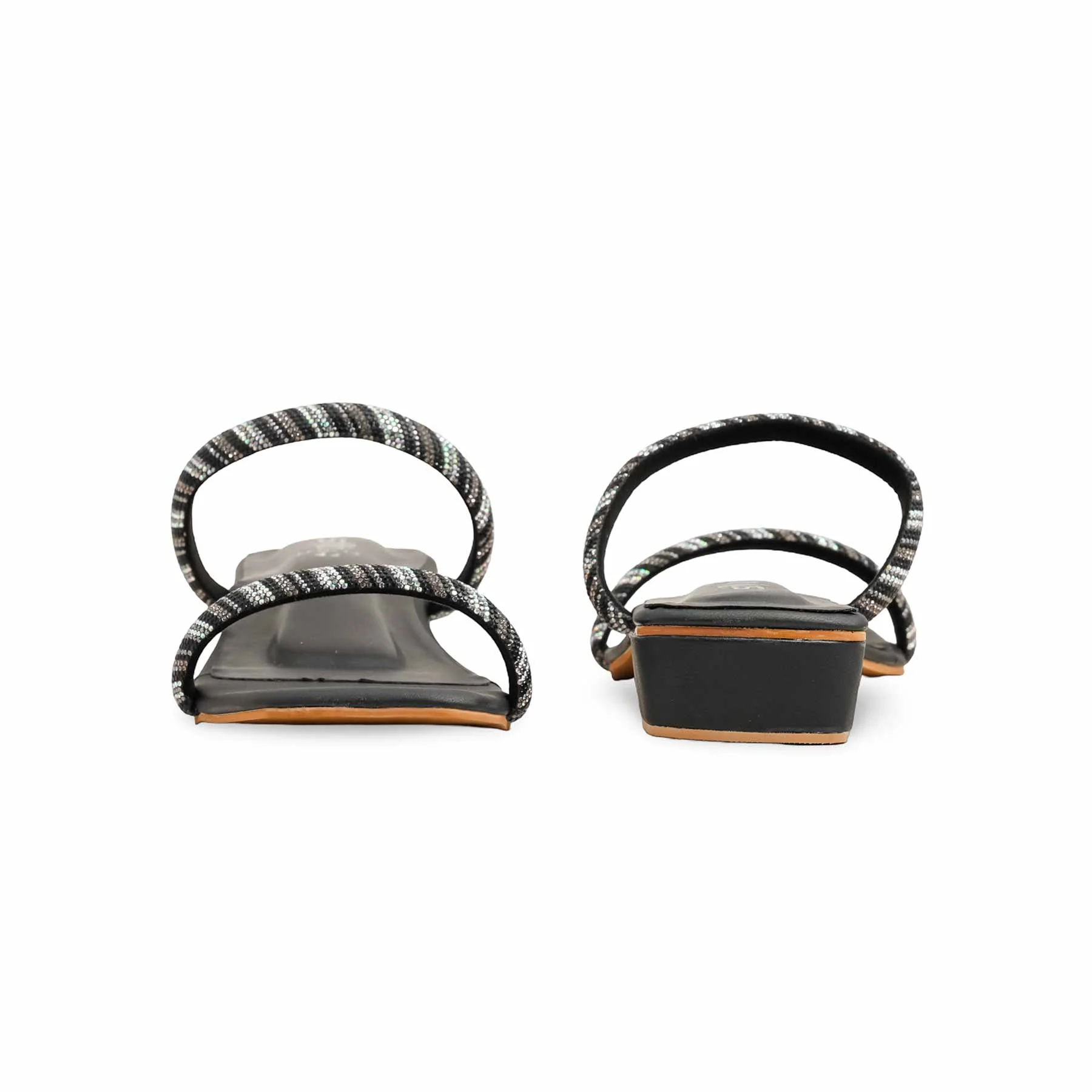 Black Fancy Slipper LFN713 - Image 4
