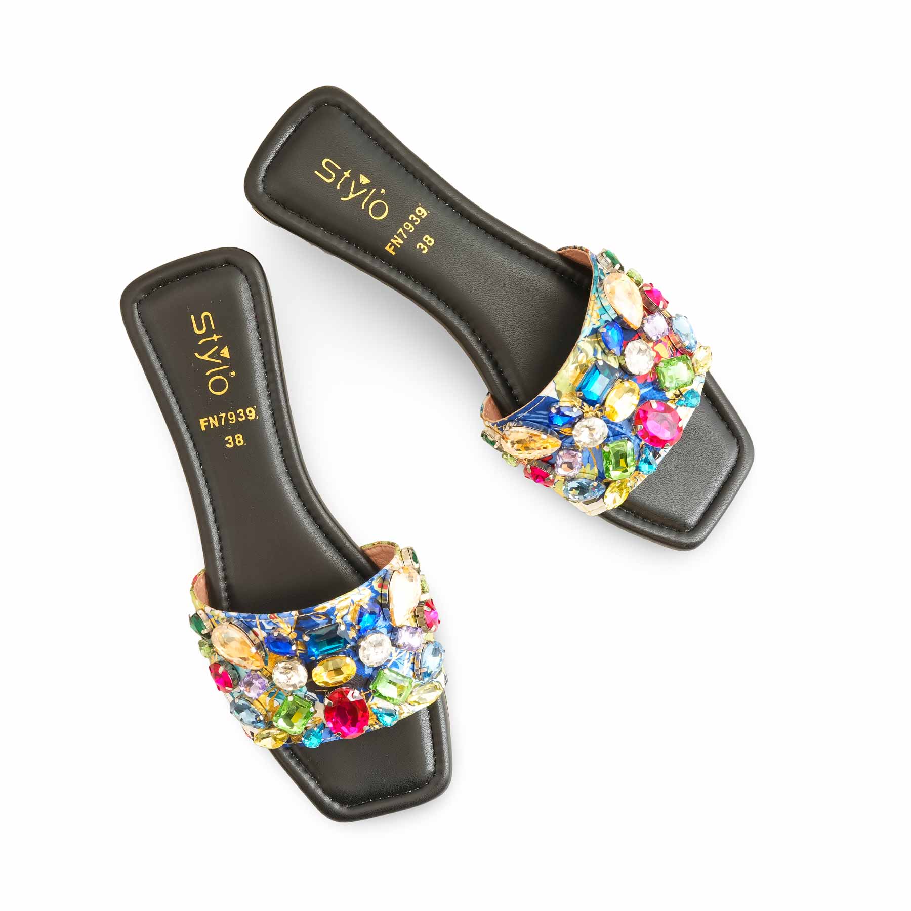 Black Fancy Women Slipper FN7939 - Image 5