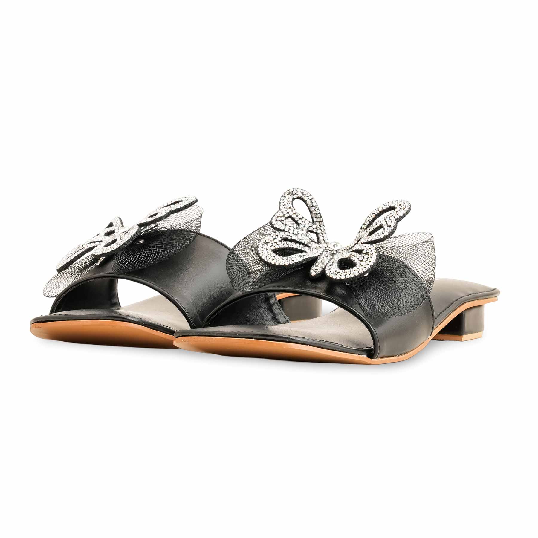 Black Fancy Women Slipper FN7953 - Image 3