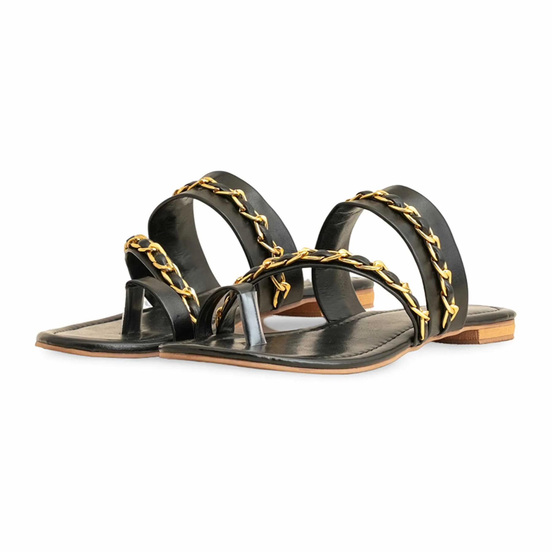 Black Formal Chappal For ladies FR0552 - Image 3