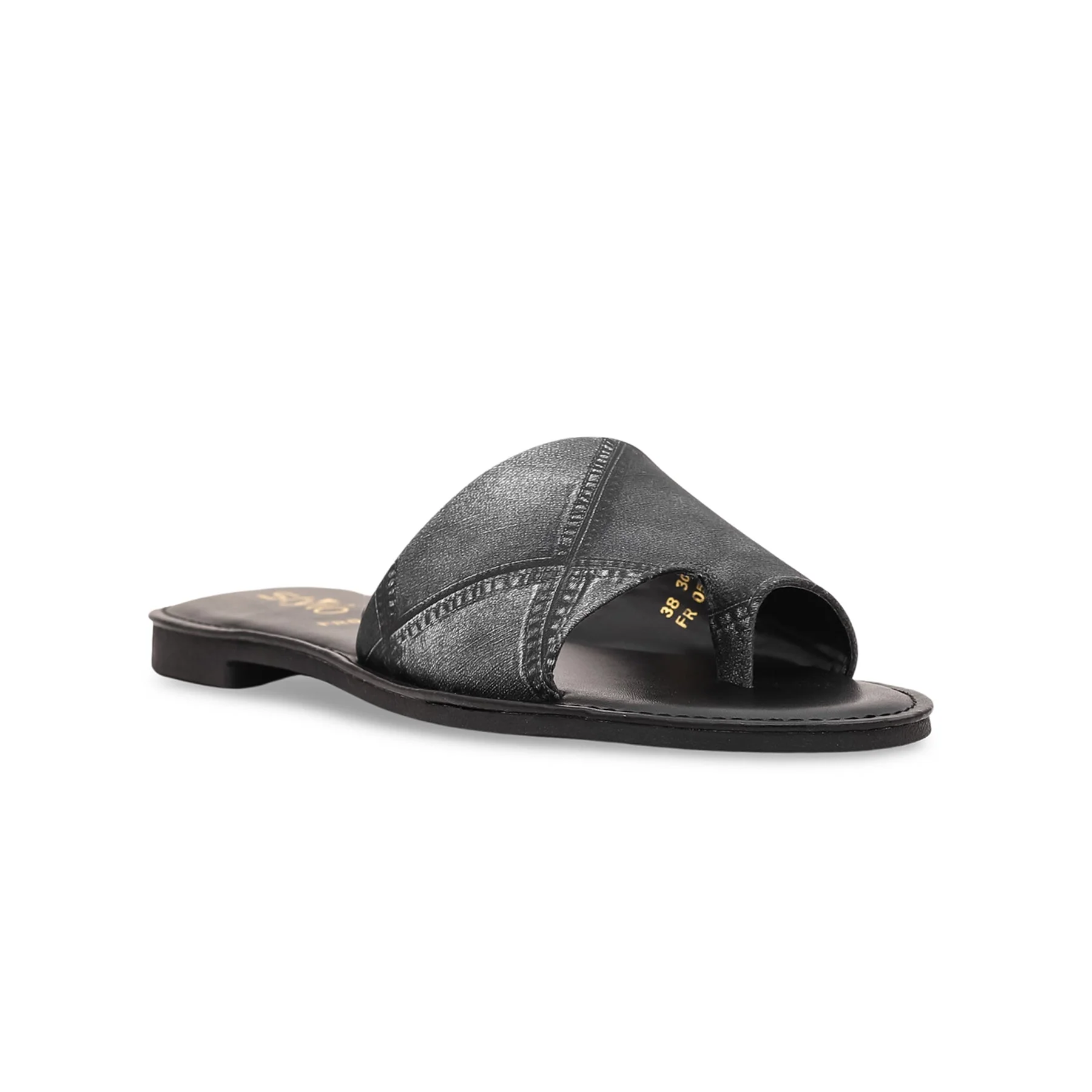 Black Formal Chappal FR0502 - Image 2