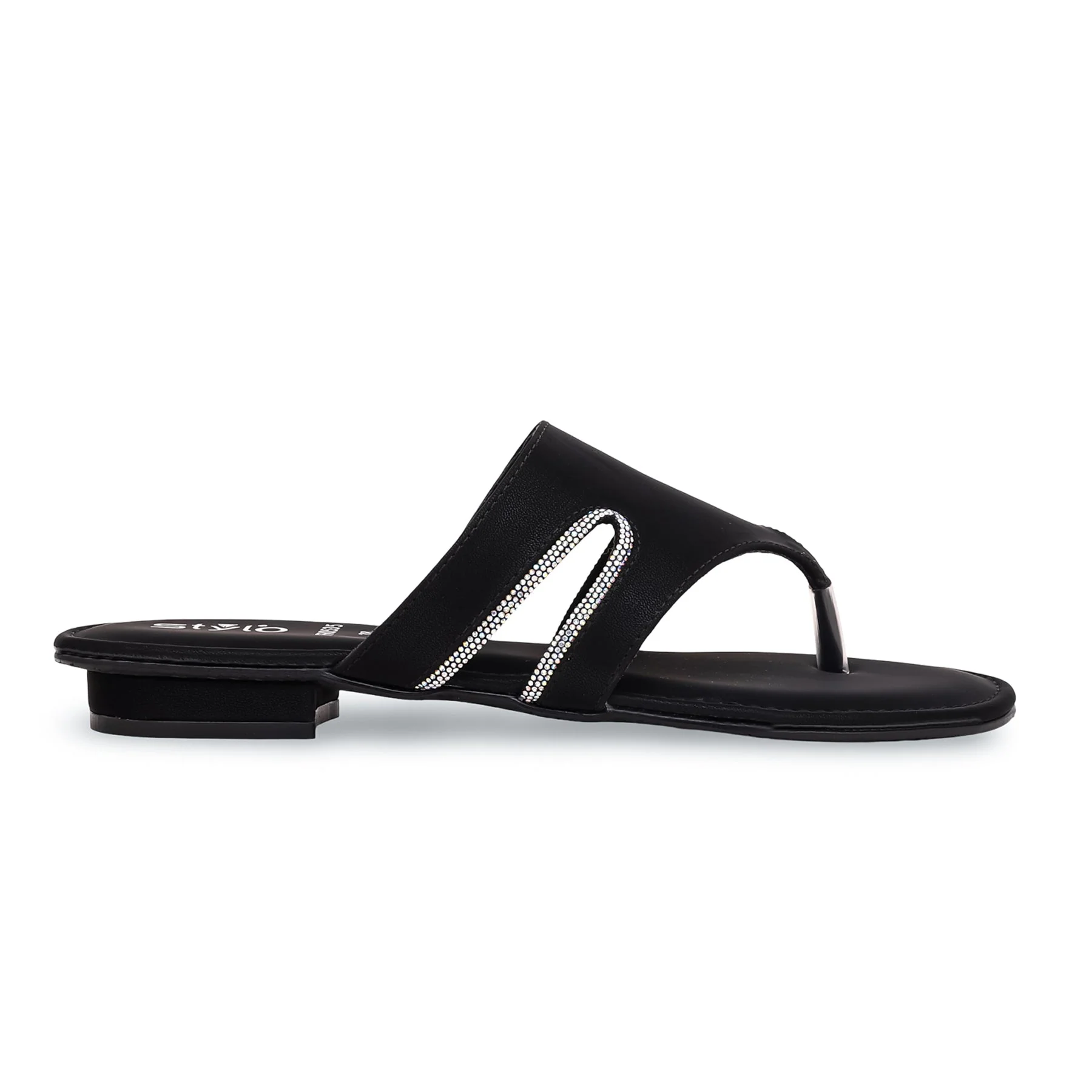 Black Formal Chappal FR0535 - Image 2
