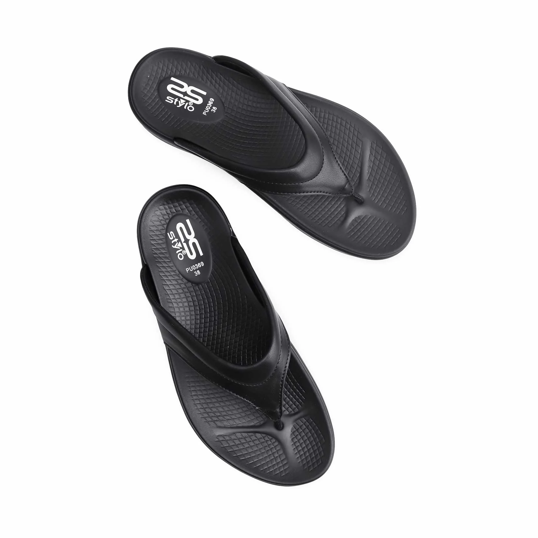 Black Formal Chappal PU0369 - Image 5