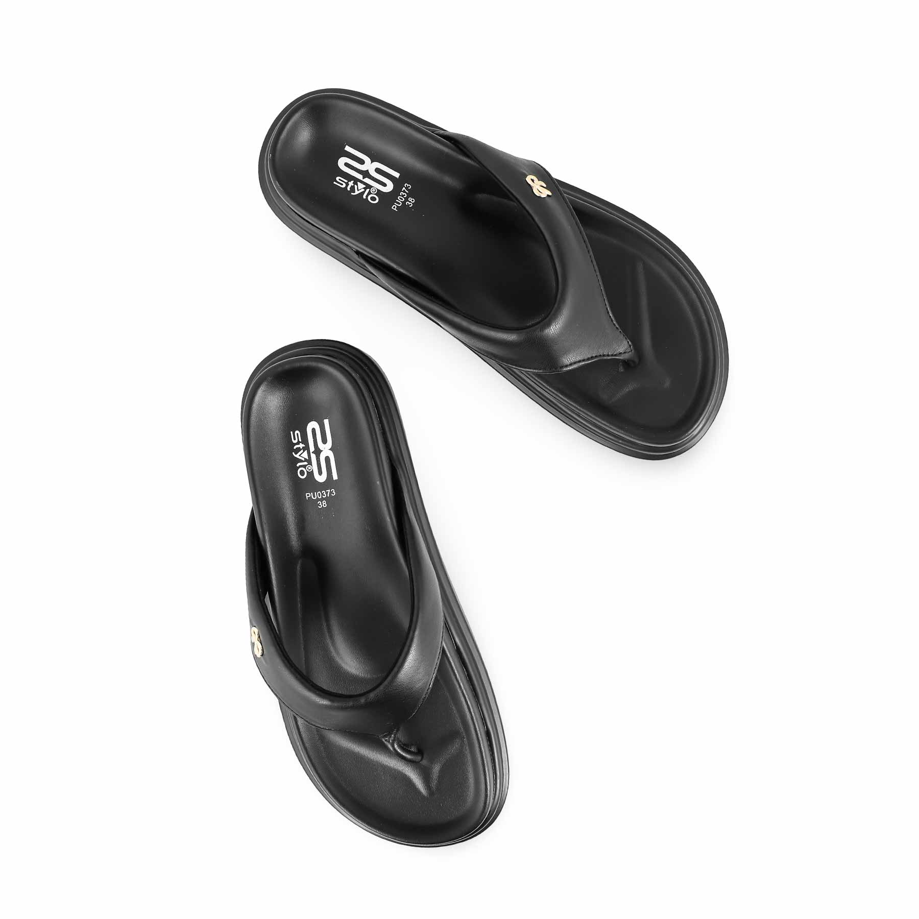 Black Formal Chappal PU0373 - Image 5