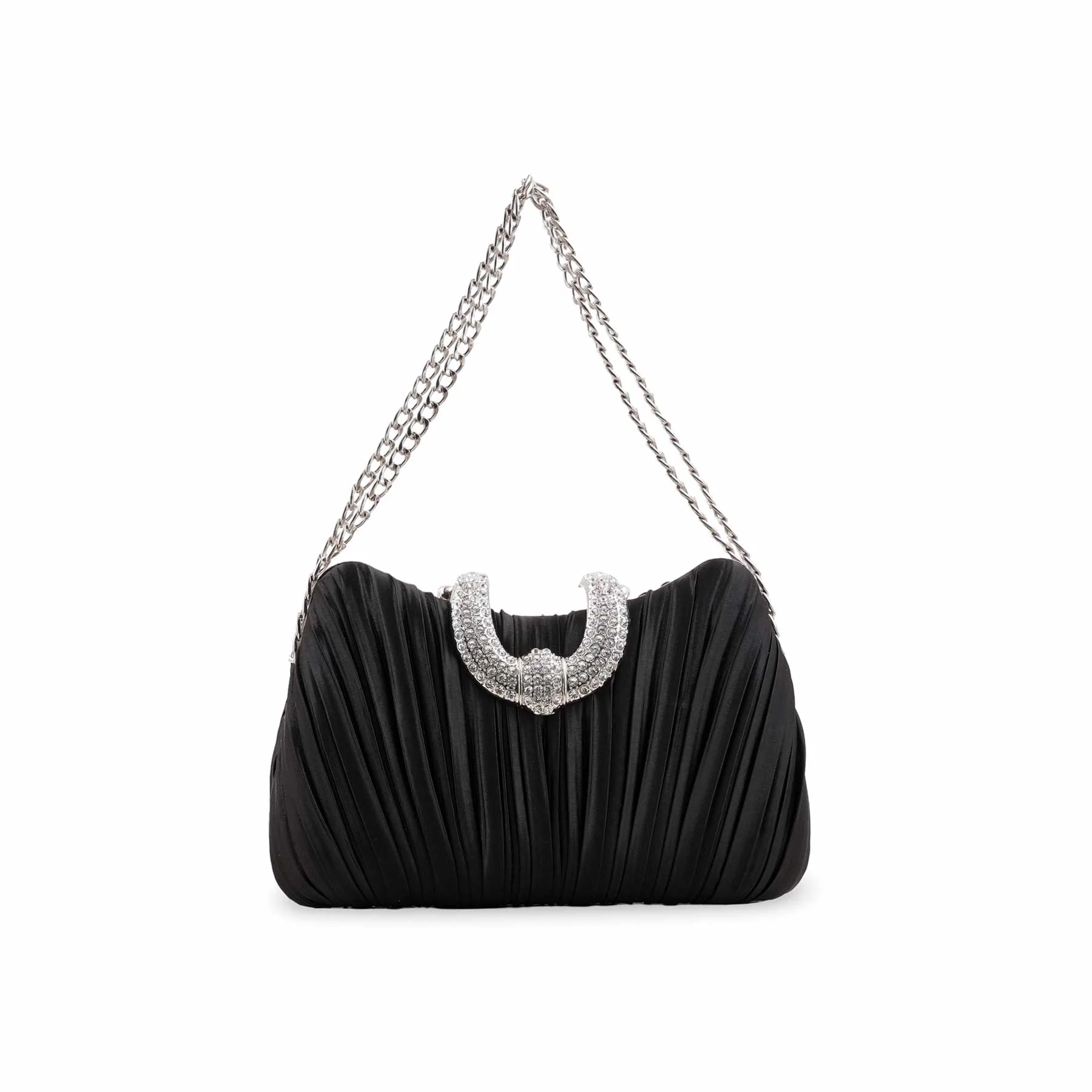 Black Formal Clutch For Ladies P24439 - Image 2