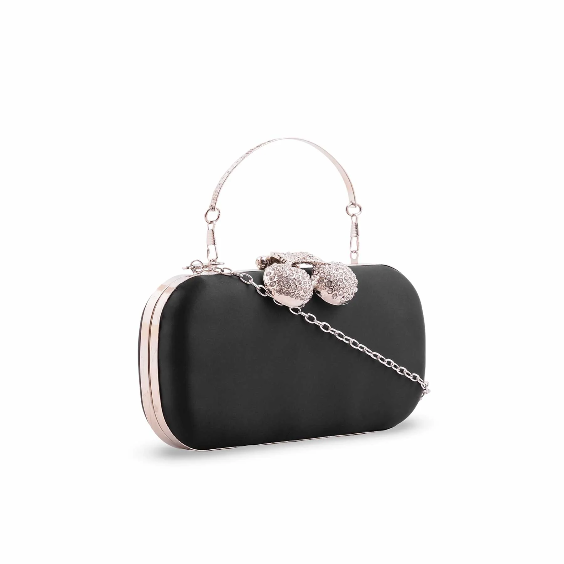 Black Formal Clutch For Women P24461 - Image 3