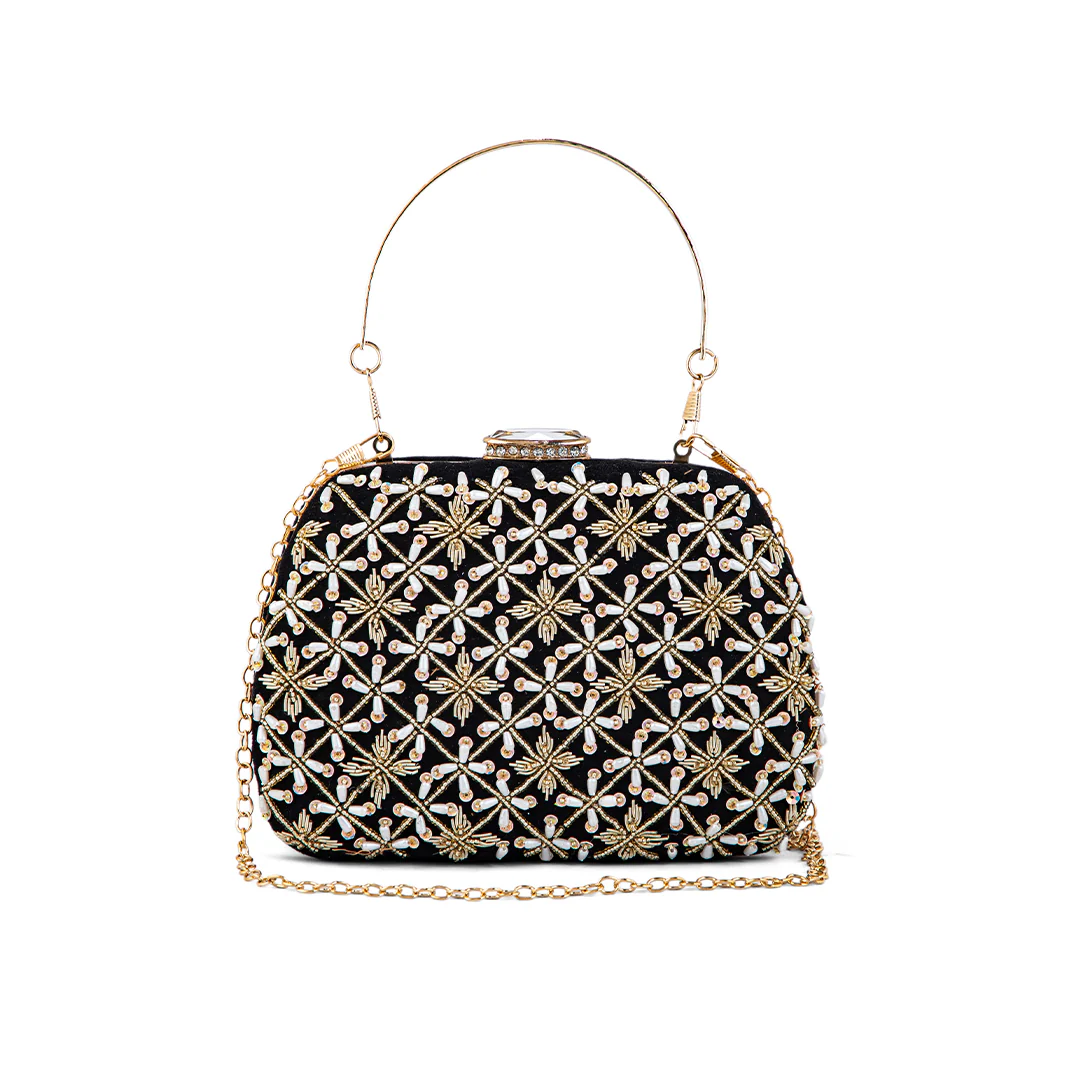 Black Formal Clutch P15390 - Image 2