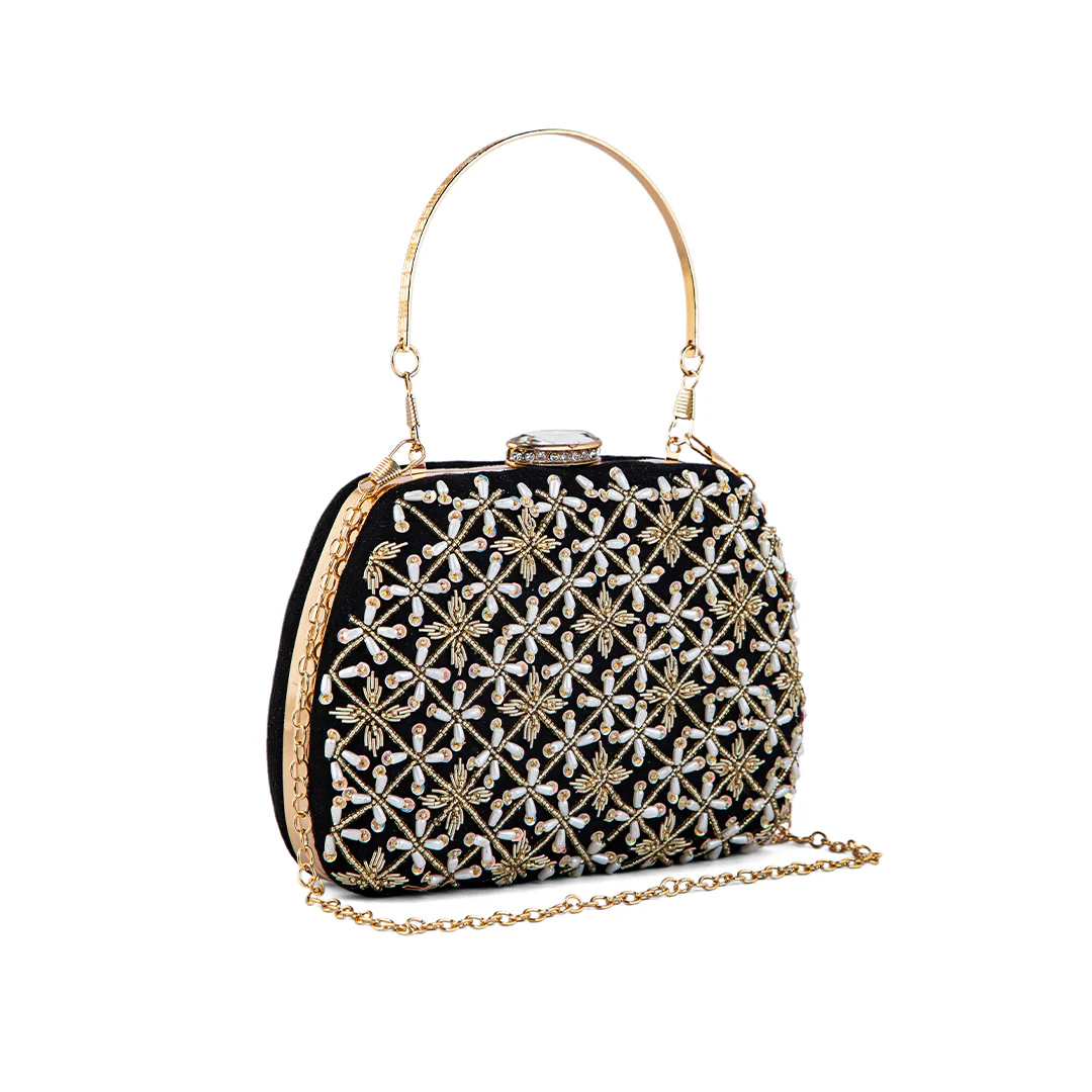 Black Formal Clutch P15390 - Image 3