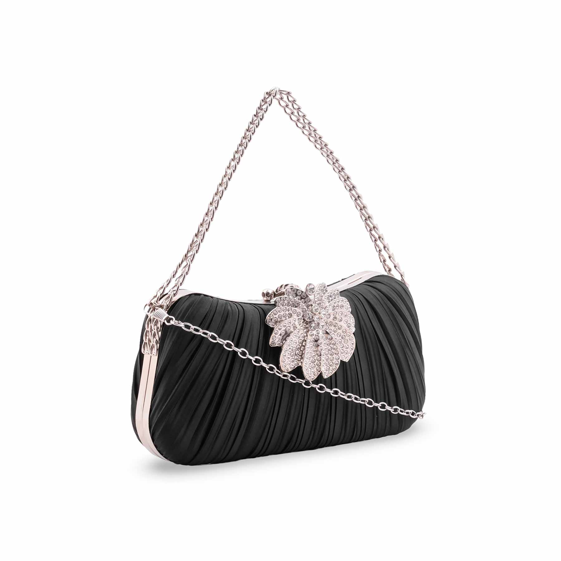 Black Formal Clutch P24462 - Image 3