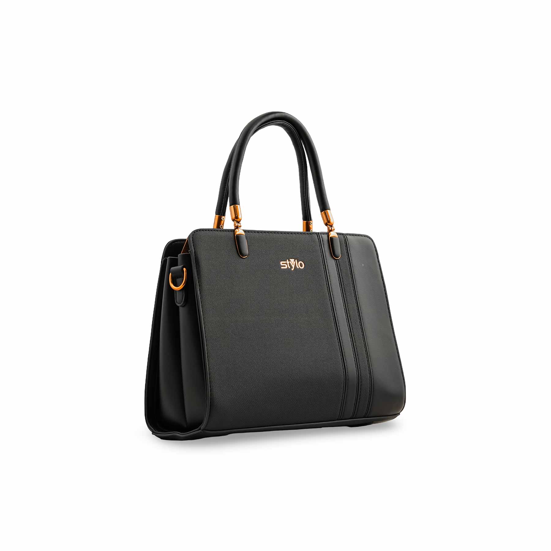 Black Formal Hand Bag For Ladies P36371 - Image 2