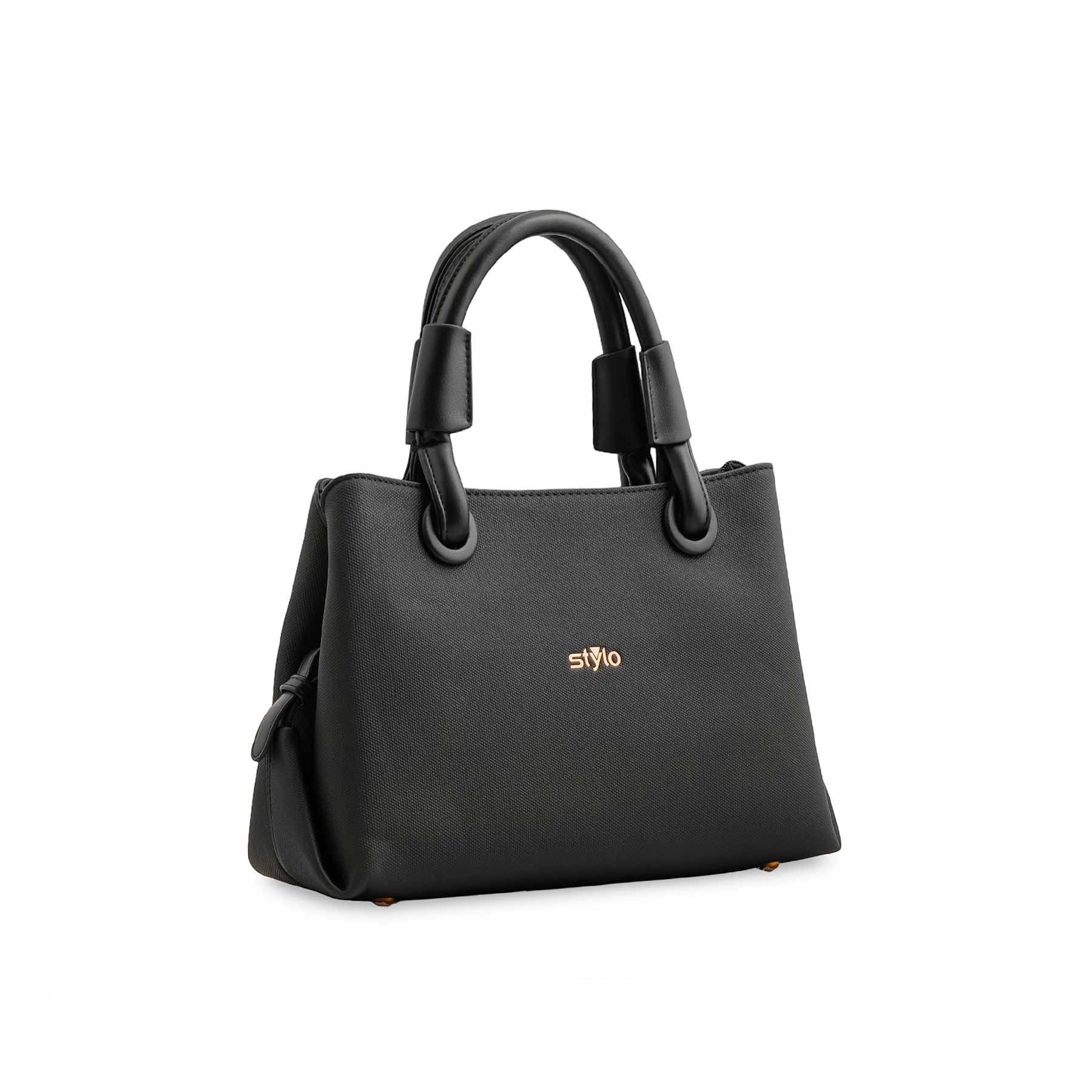 Black Formal Hand Bag For Ladies P36372 - Image 3