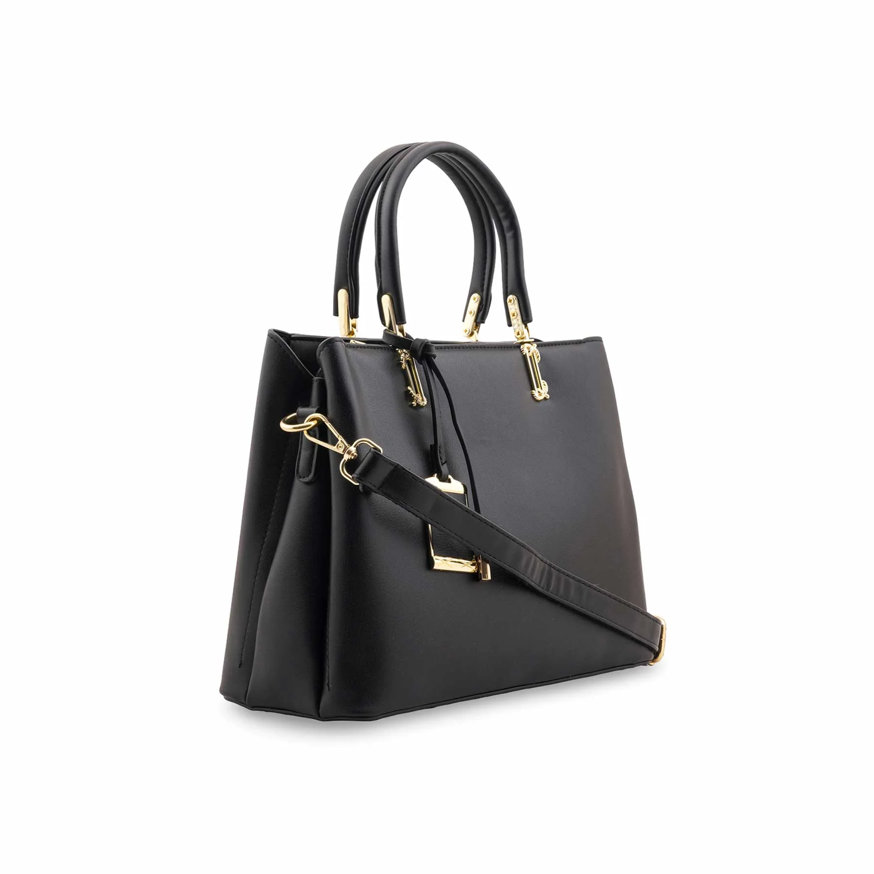 Black Formal Hand Bag For Ladies P36446 - Image 3