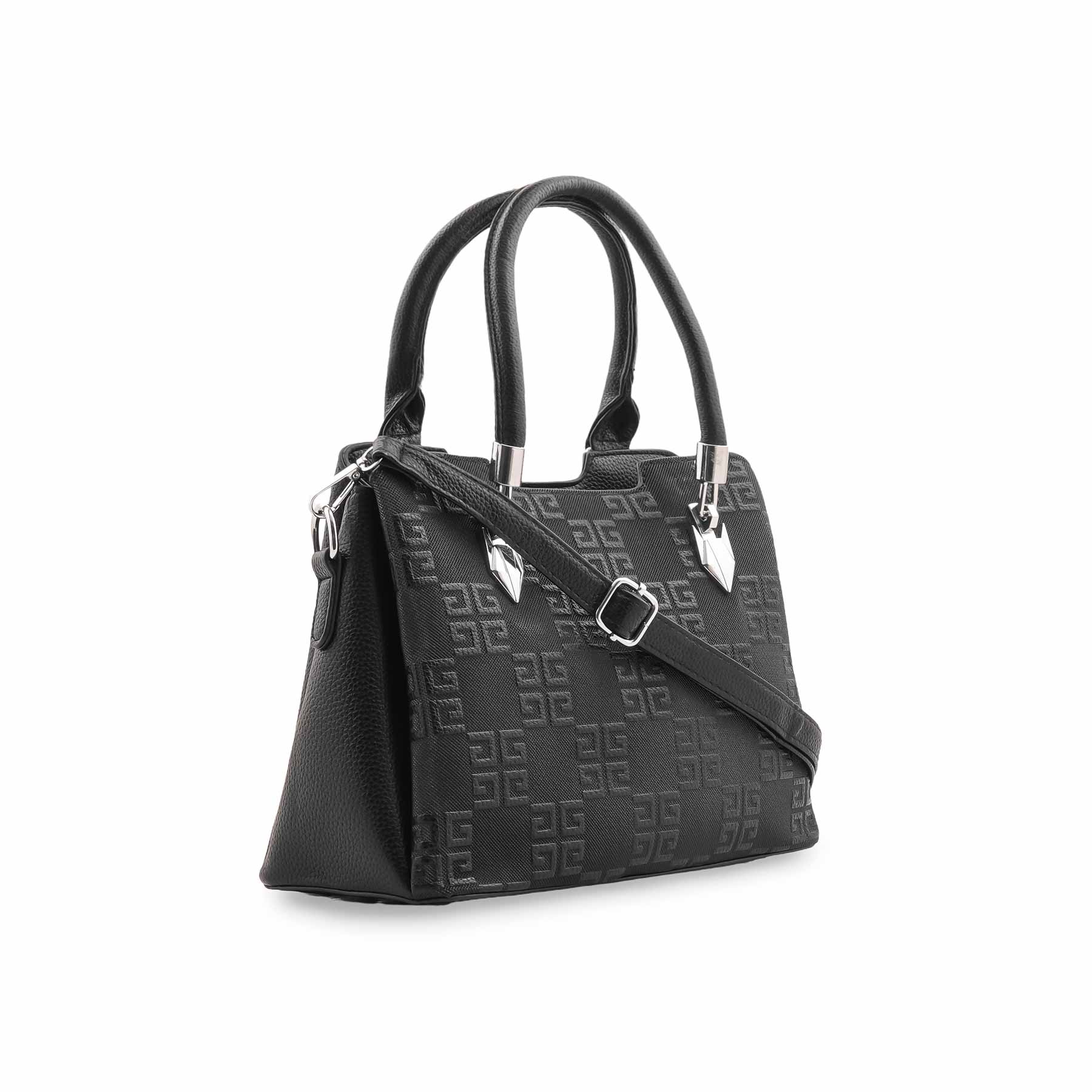 Black Formal Hand Bag For Ladies P36448 - Image 3