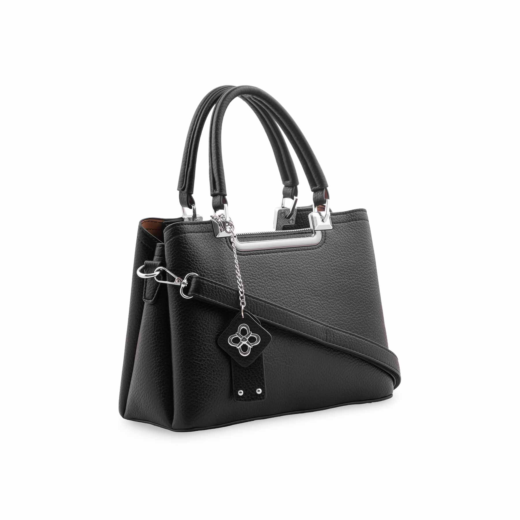Black Formal Hand Bag For Ladies P36558 - Image 5