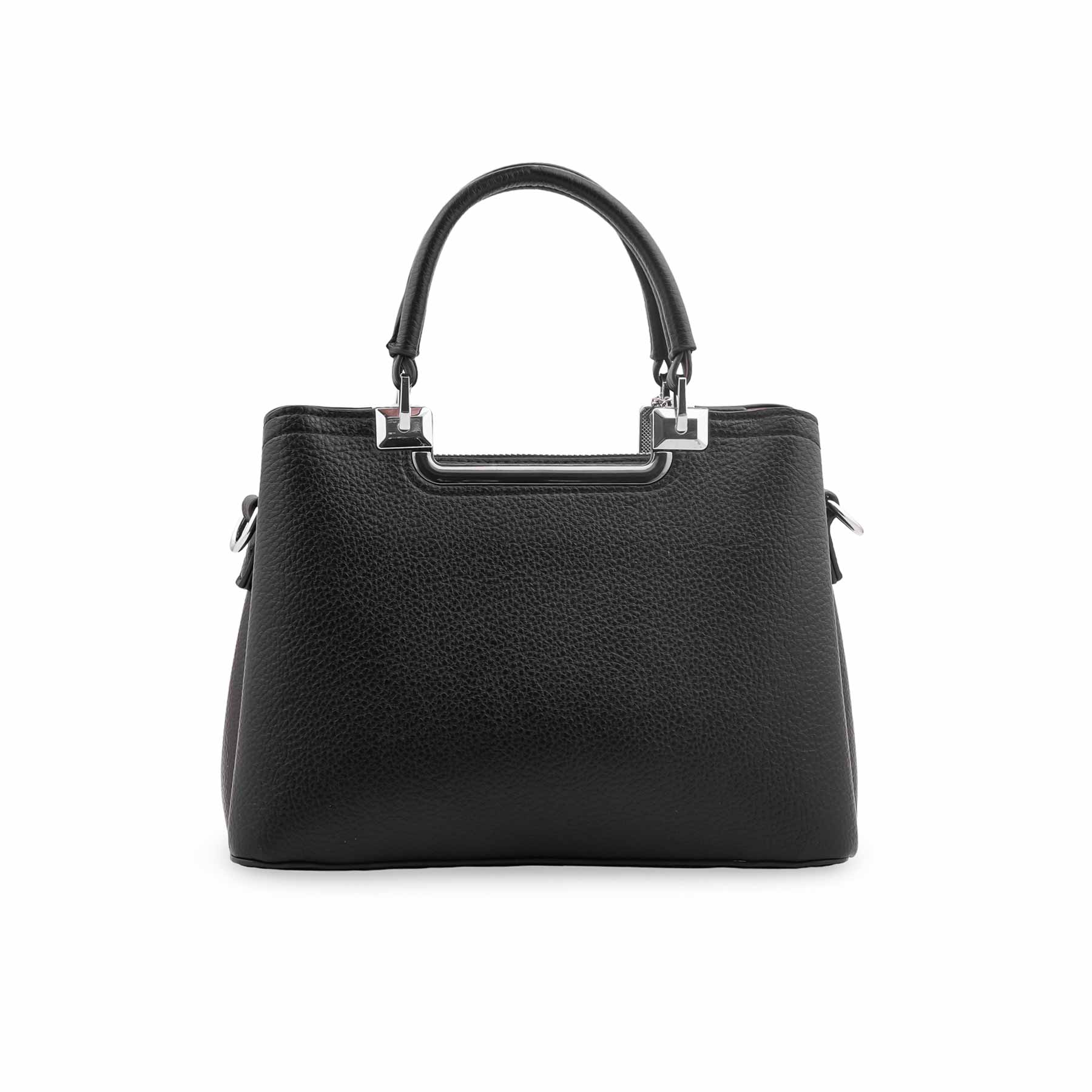 Black Formal Hand Bag For Ladies P36558 - Image 6