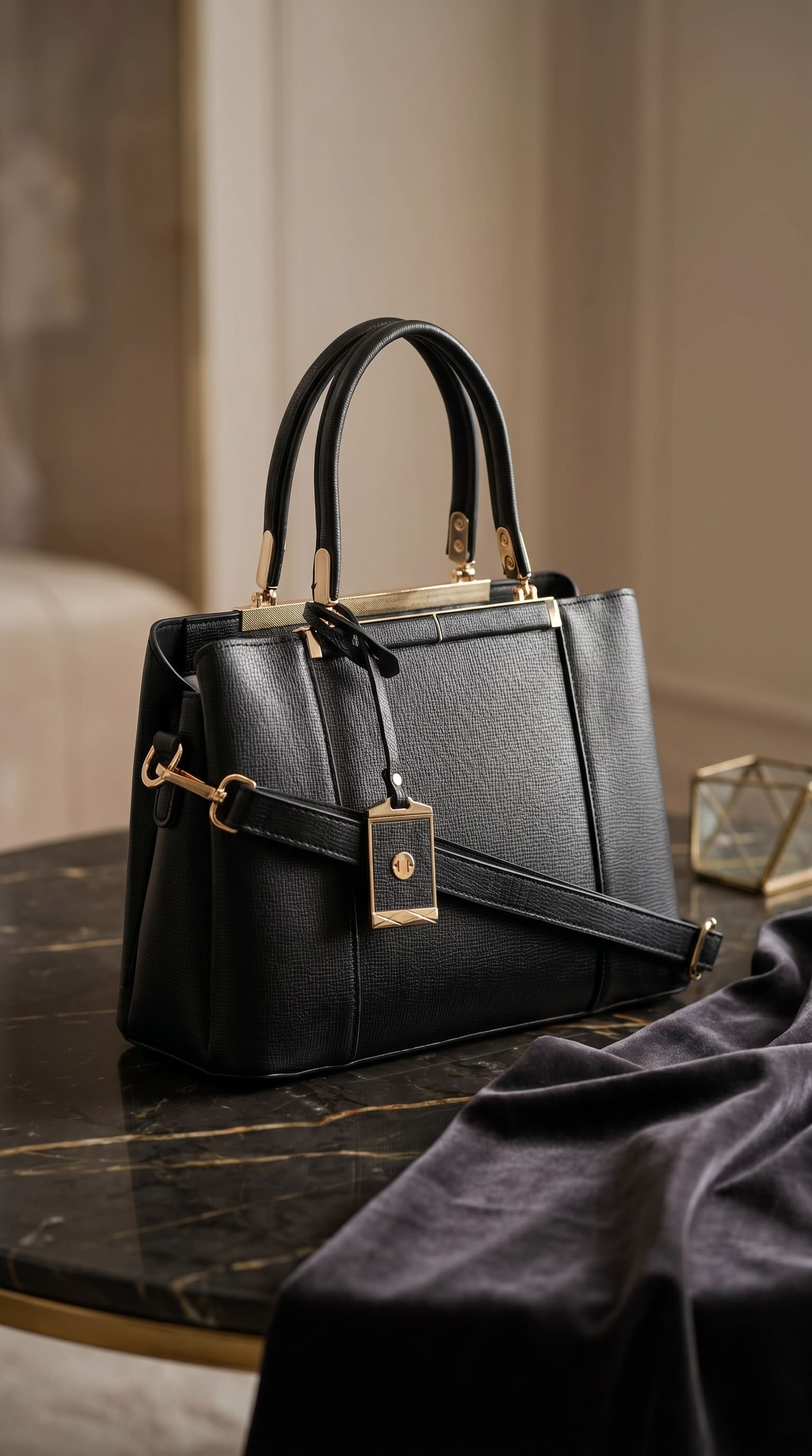 Black Formal Hand Bag For Ladies P36573