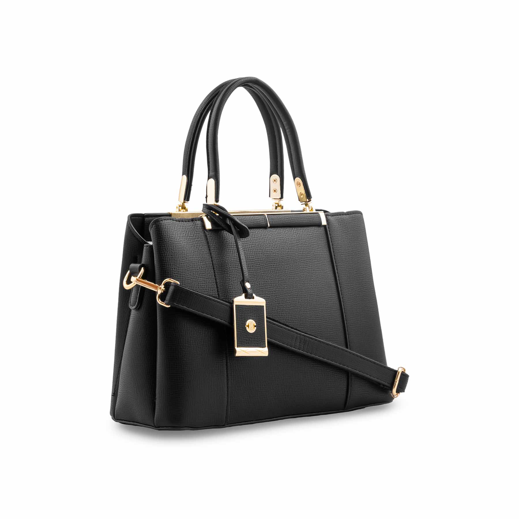 Black Formal Hand Bag For Ladies P36573 - Image 3