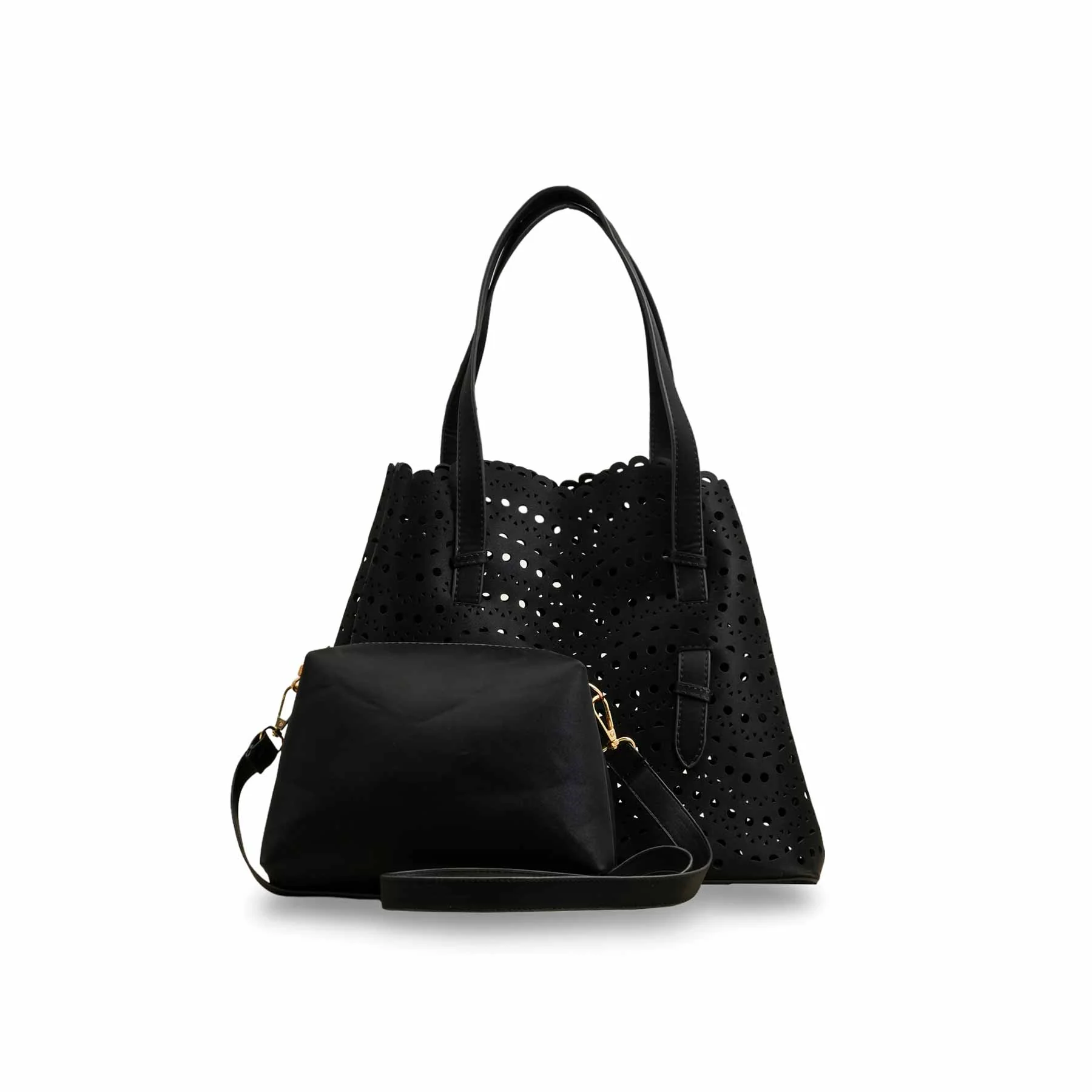 Black Formal Hand Bag For Ladies P55816 - Image 2