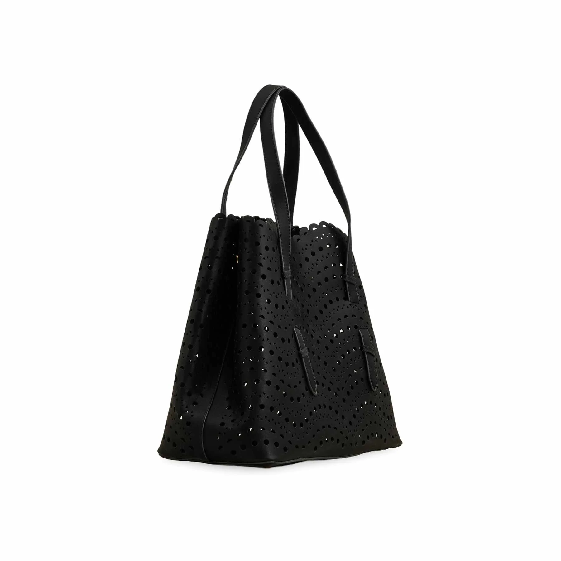 Black Formal Hand Bag For Ladies P55816 - Image 3
