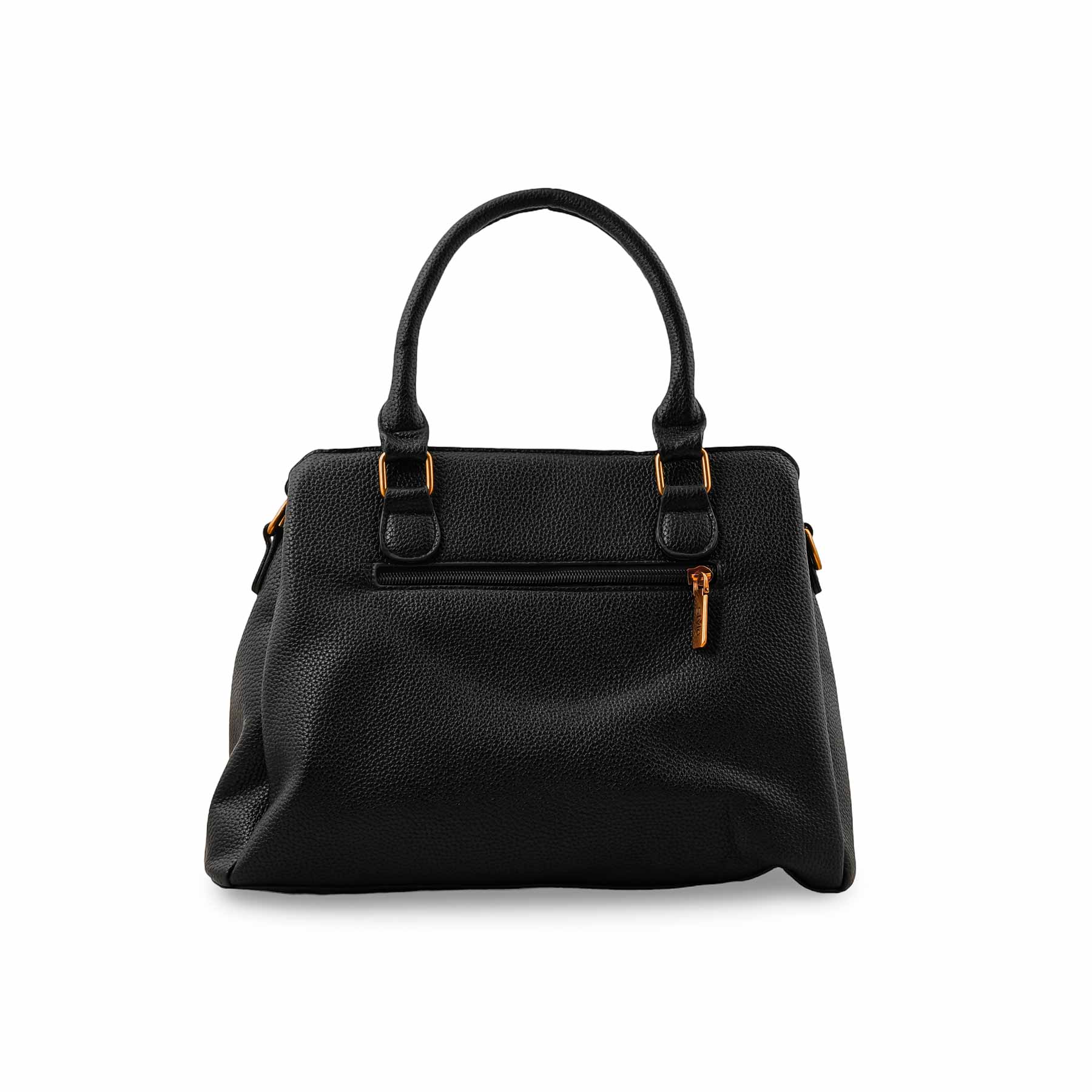 Black Formal Hand Bag For Women P36150 - Image 4