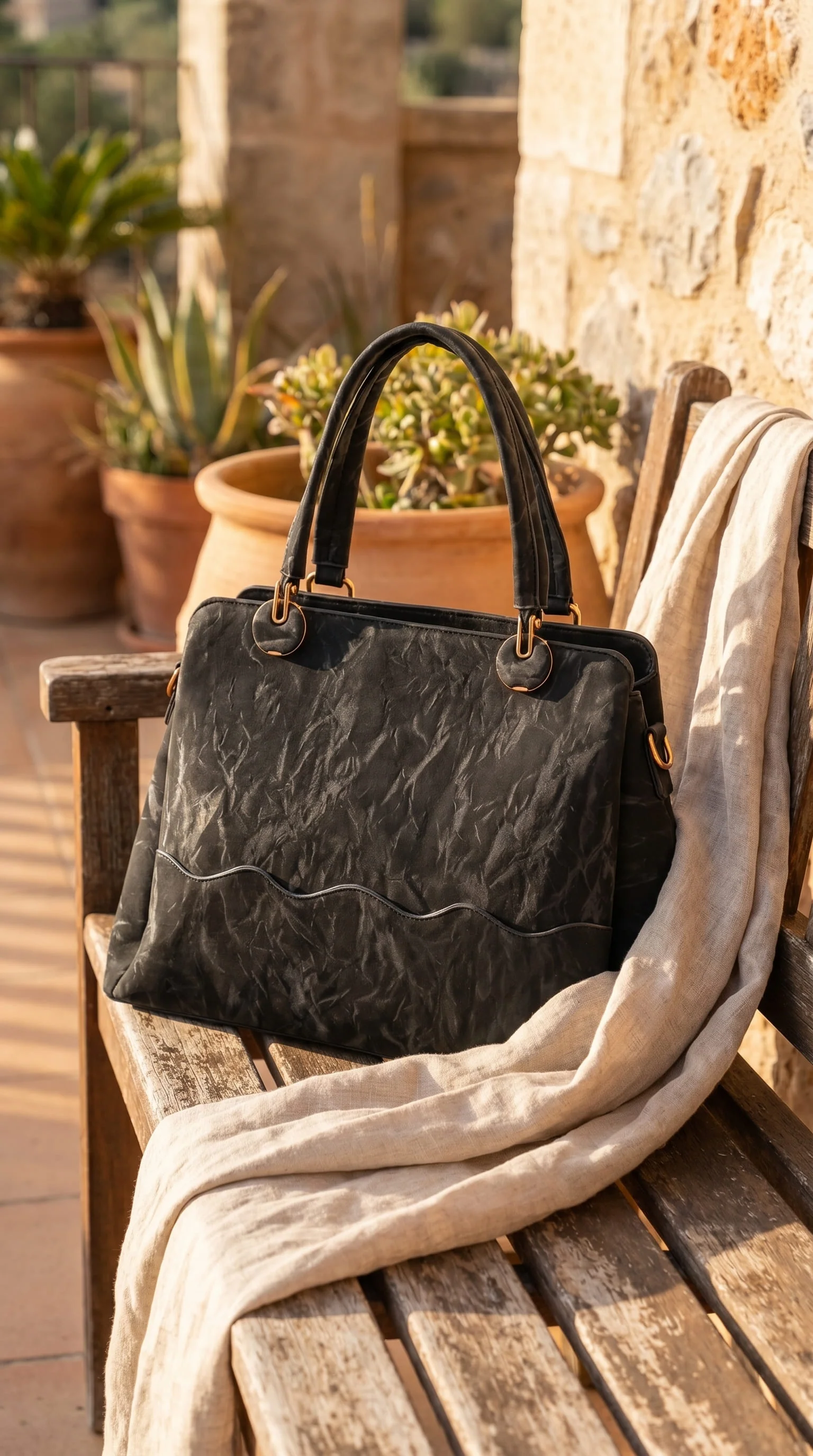 Black Formal Hand Bag For Women P36593 - Image 2