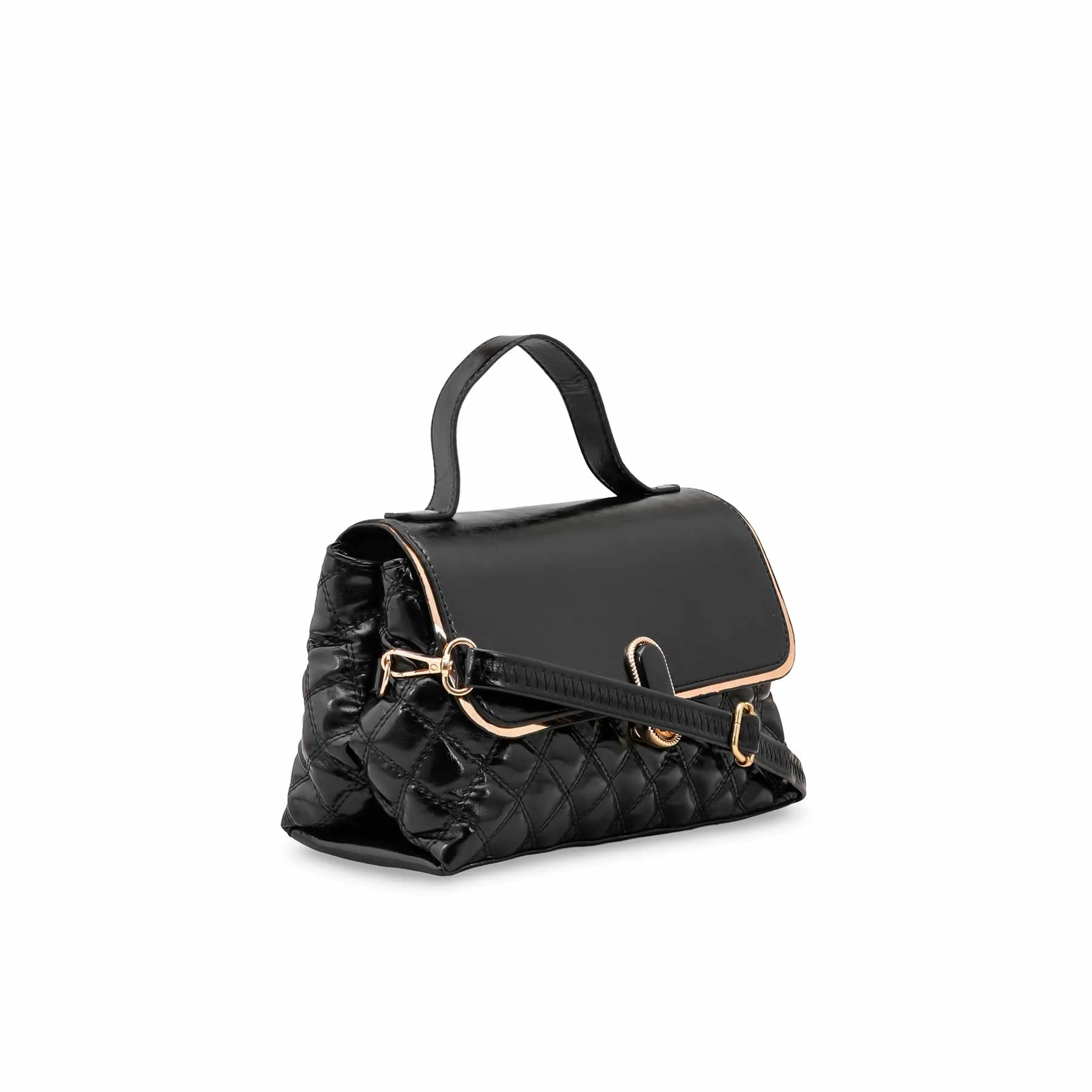 Black Formal Hand Bag For Women P55865 - Image 3